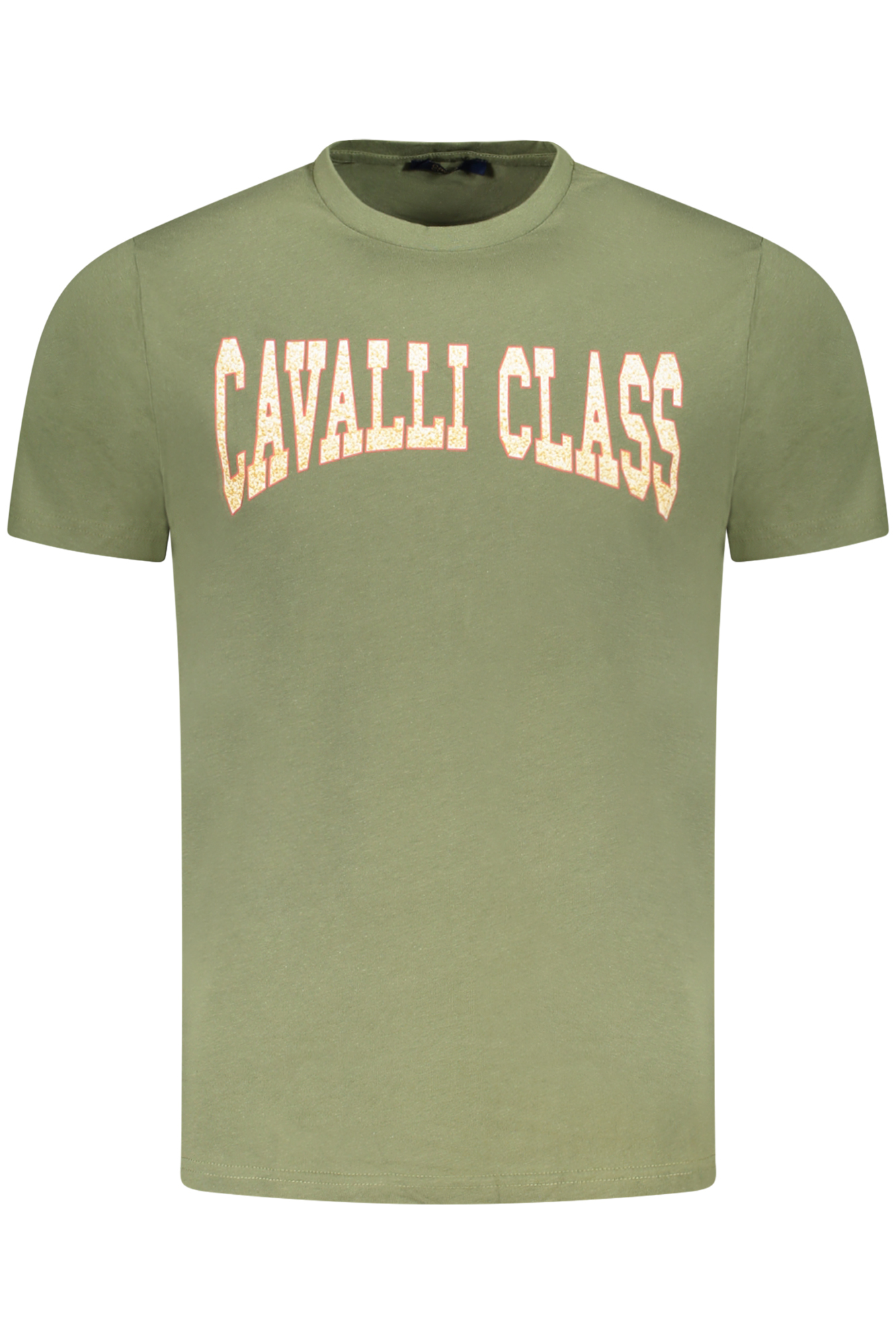 CAVALLI CLASS SHORT SLEEVE T-SHIRT MEN GREEN CAVALLI CLASS SHORT SLEEVE T-SHIRT MEN GREEN