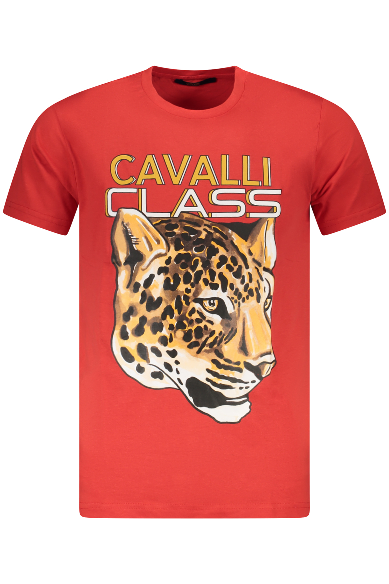 CAVALLI CLASS SHORT SLEEVE T-SHIRT MEN RED CAVALLI CLASS SHORT SLEEVE T-SHIRT MEN RED