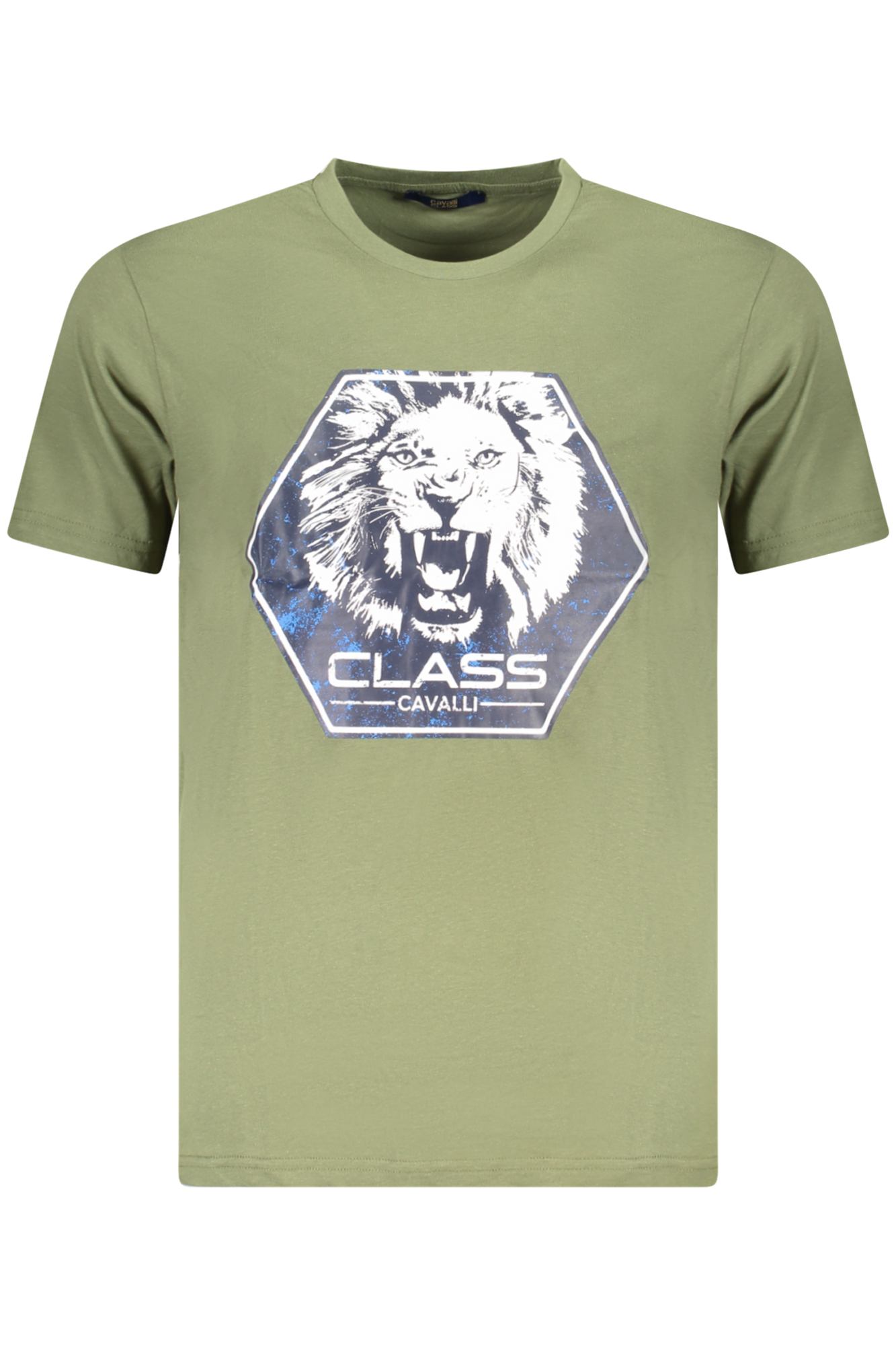 CAVALLI CLASS SHORT SLEEVE T-SHIRT MEN GREEN CAVALLI CLASS SHORT SLEEVE T-SHIRT MEN GREEN