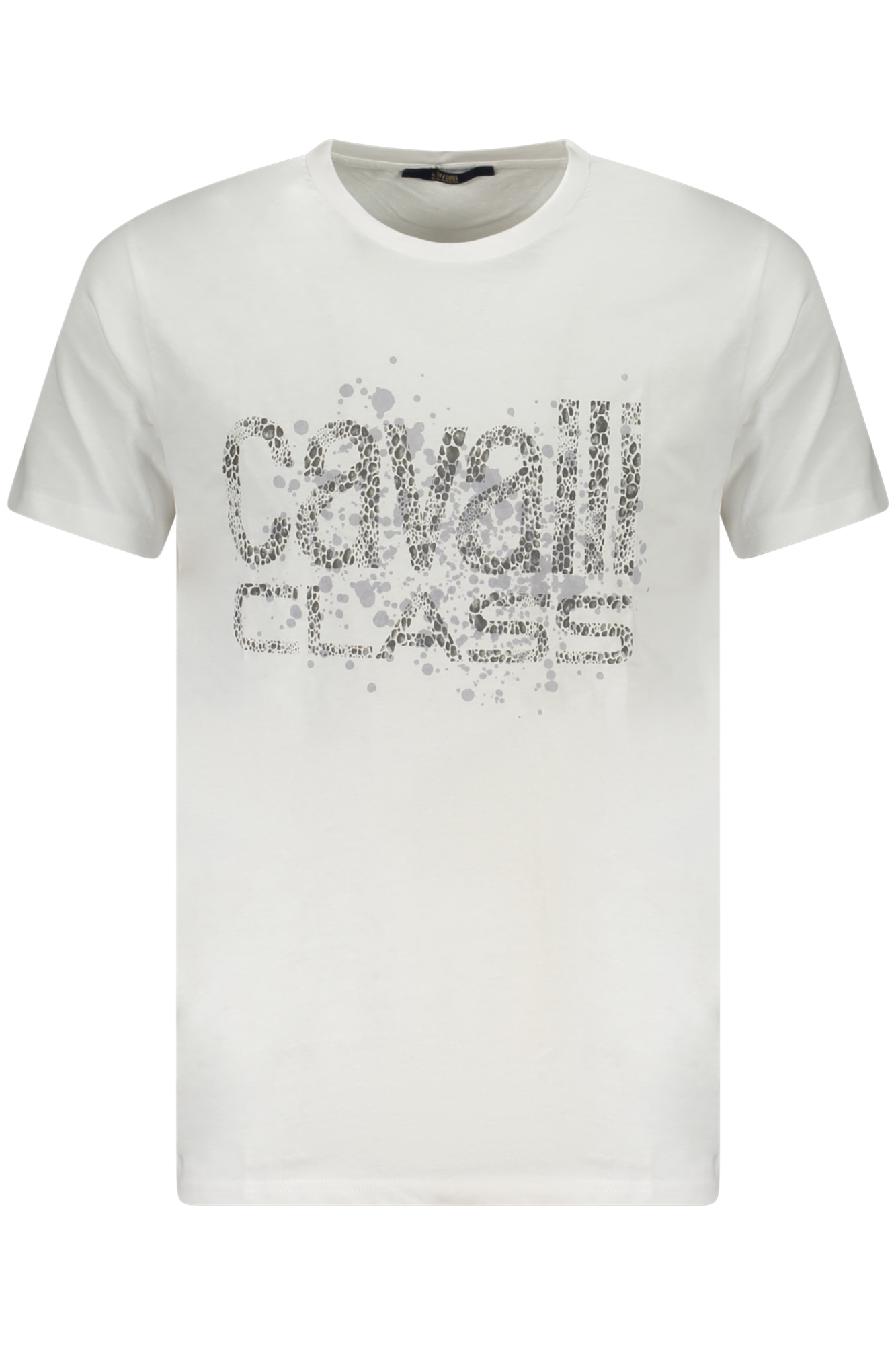 CAVALLI CLASS SHORT SLEEVE T-SHIRT MEN WHITE CAVALLI CLASS SHORT SLEEVE T-SHIRT MEN WHITE