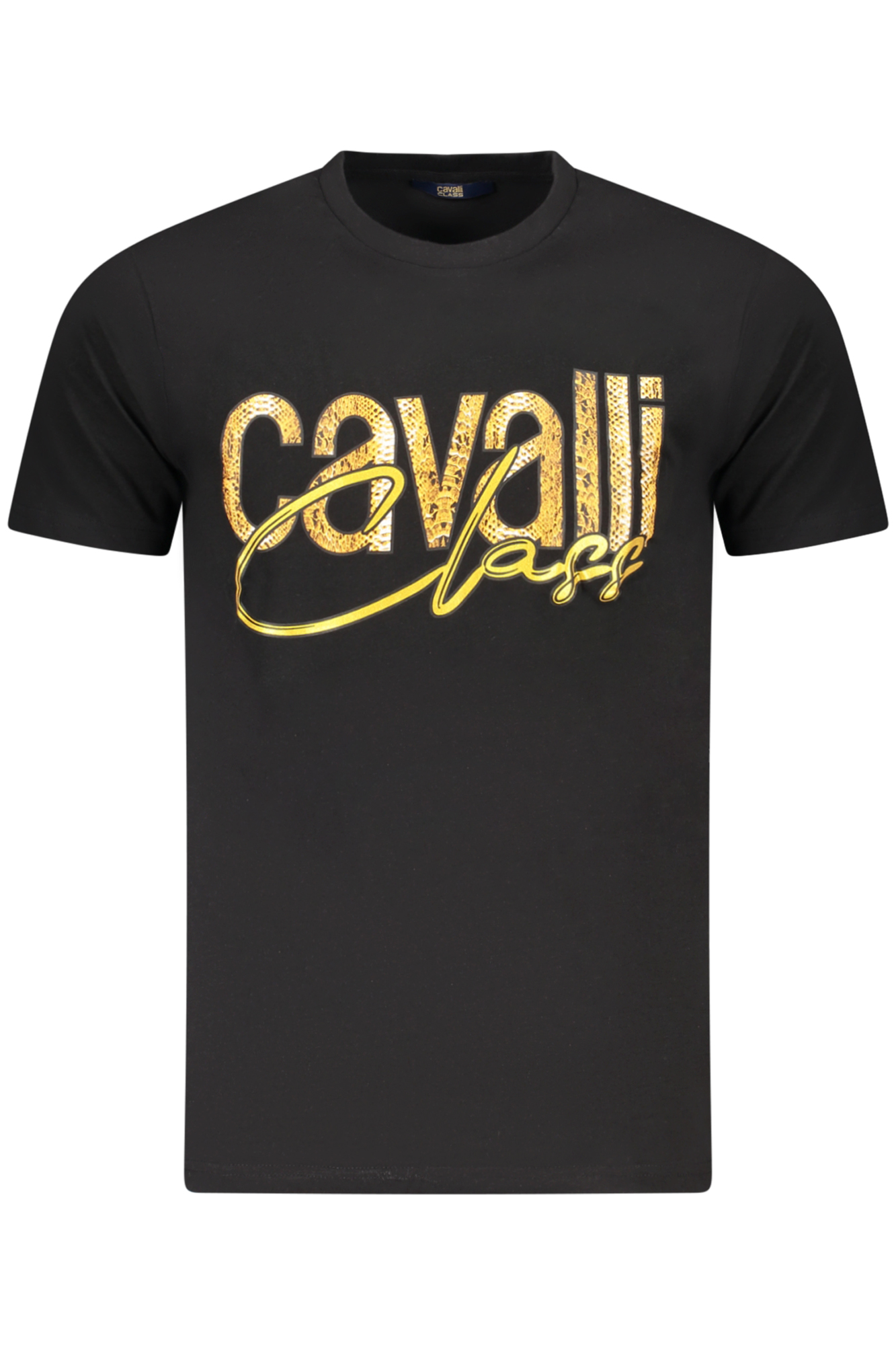 CAVALLI CLASS SHORT SLEEVE T-SHIRT MEN BLACK CAVALLI CLASS SHORT SLEEVE T-SHIRT MEN BLACK