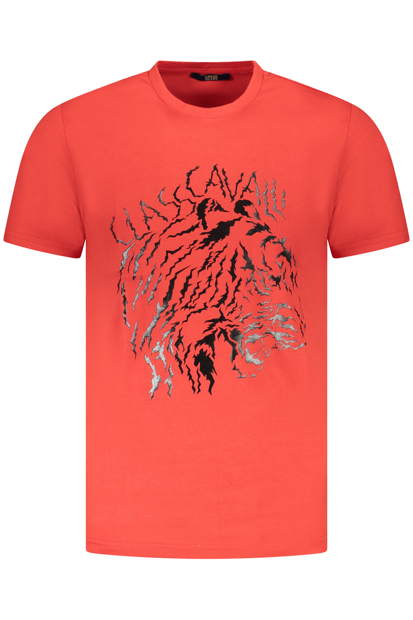 CAVALLI CLASS SHORT SLEEVE T-SHIRT MEN RED CAVALLI CLASS SHORT SLEEVE T-SHIRT MEN RED