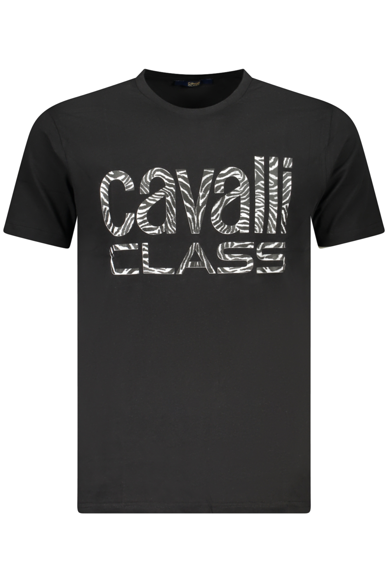 CAVALLI CLASS SHORT SLEEVE T-SHIRT MEN BLACK CAVALLI CLASS SHORT SLEEVE T-SHIRT MEN BLACK