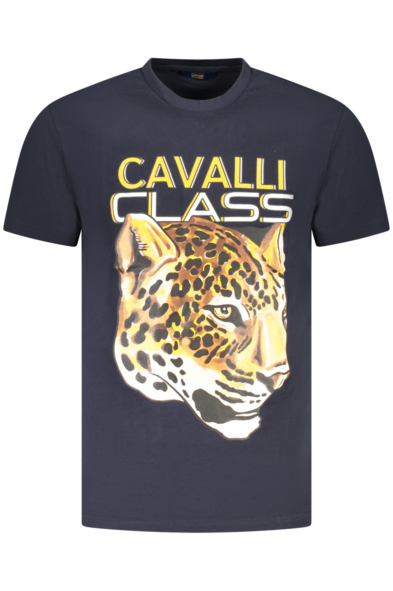 CAVALLI CLASS SHORT SLEEVE T-SHIRT MEN BLUE CAVALLI CLASS SHORT SLEEVE T-SHIRT MEN BLUE