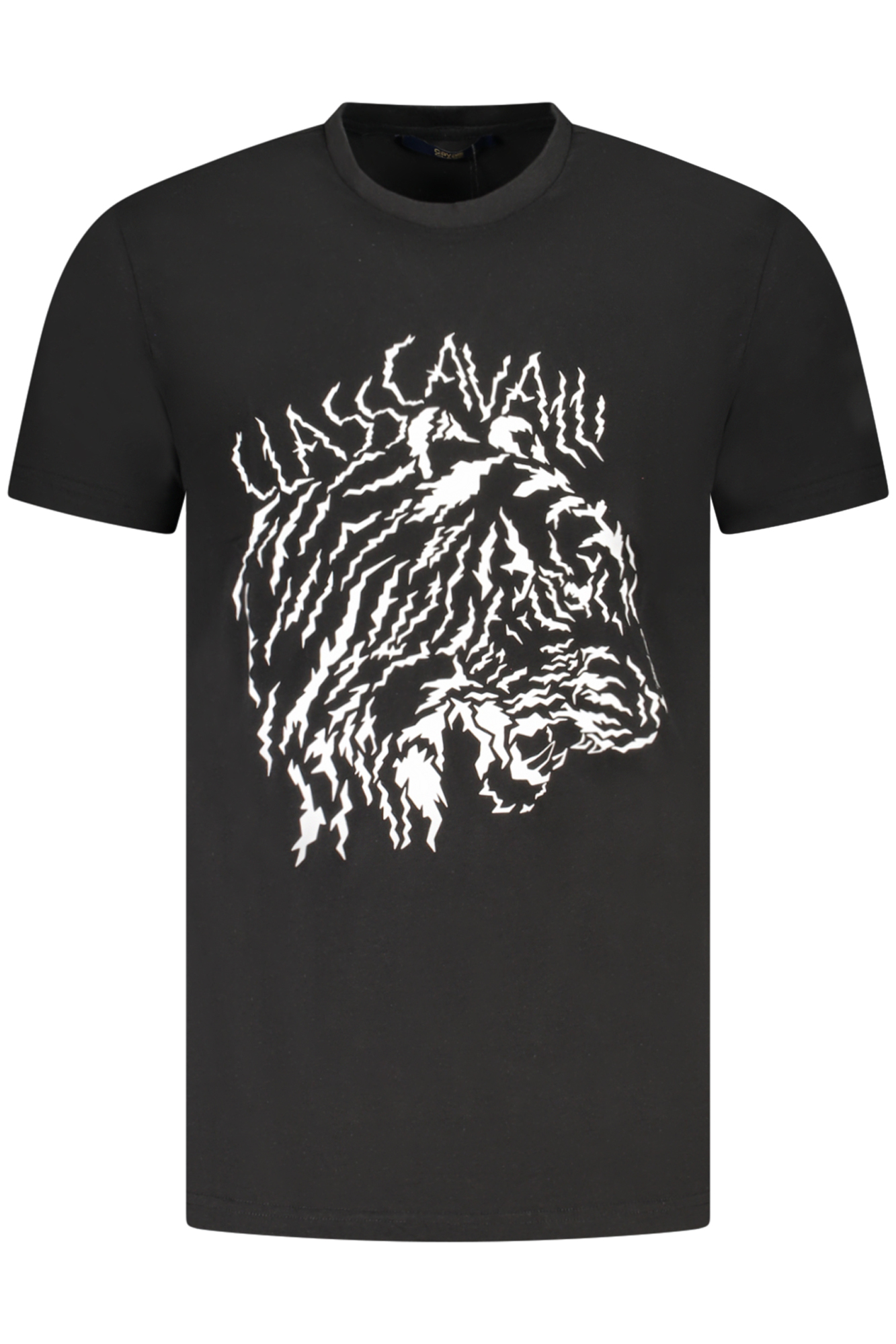 CAVALLI CLASS SHORT SLEEVE T-SHIRT MEN BLACK CAVALLI CLASS SHORT SLEEVE T-SHIRT MEN BLACK