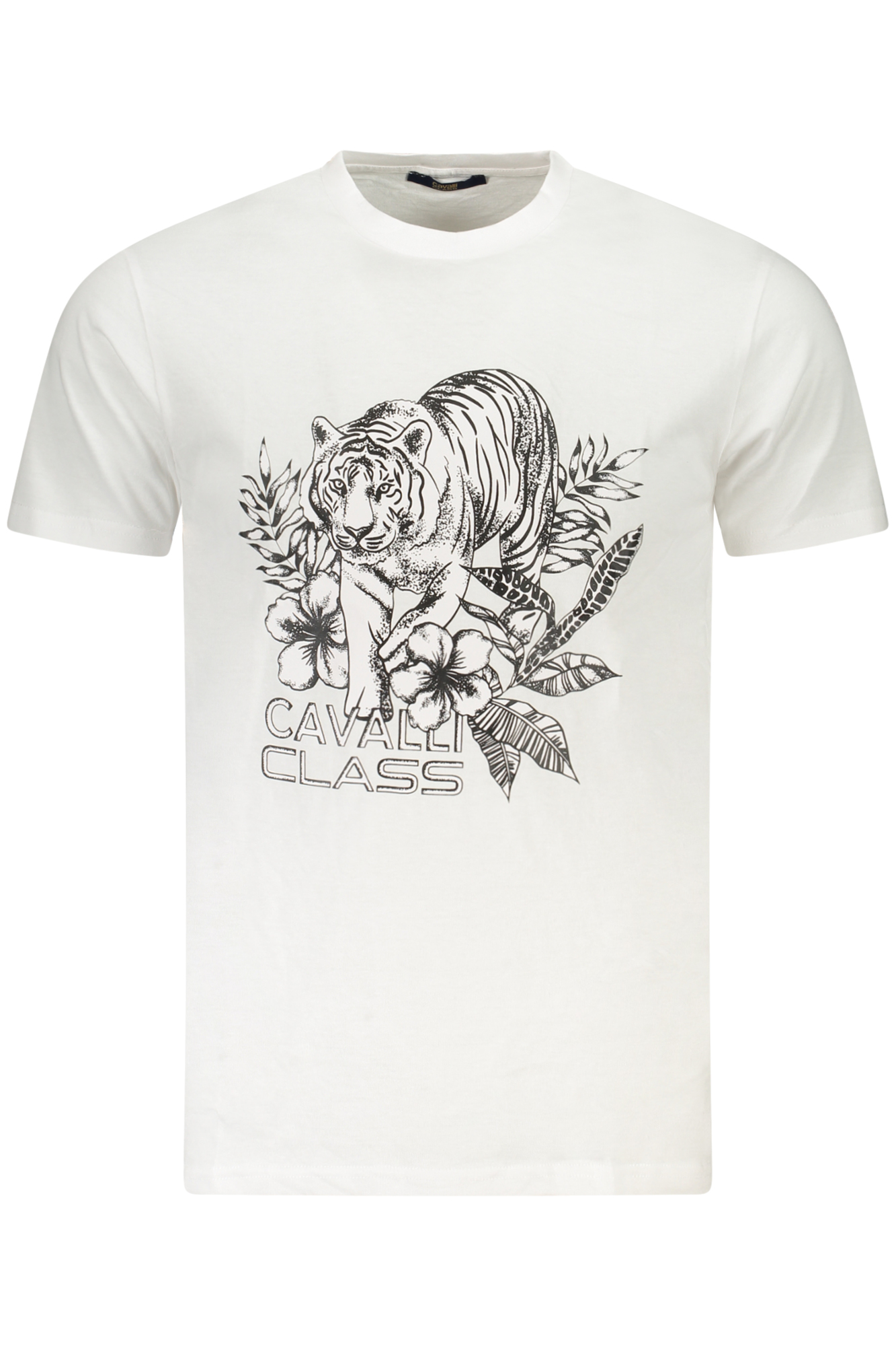 CAVALLI CLASS SHORT SLEEVE T-SHIRT MEN WHITE CAVALLI CLASS SHORT SLEEVE T-SHIRT MEN WHITE