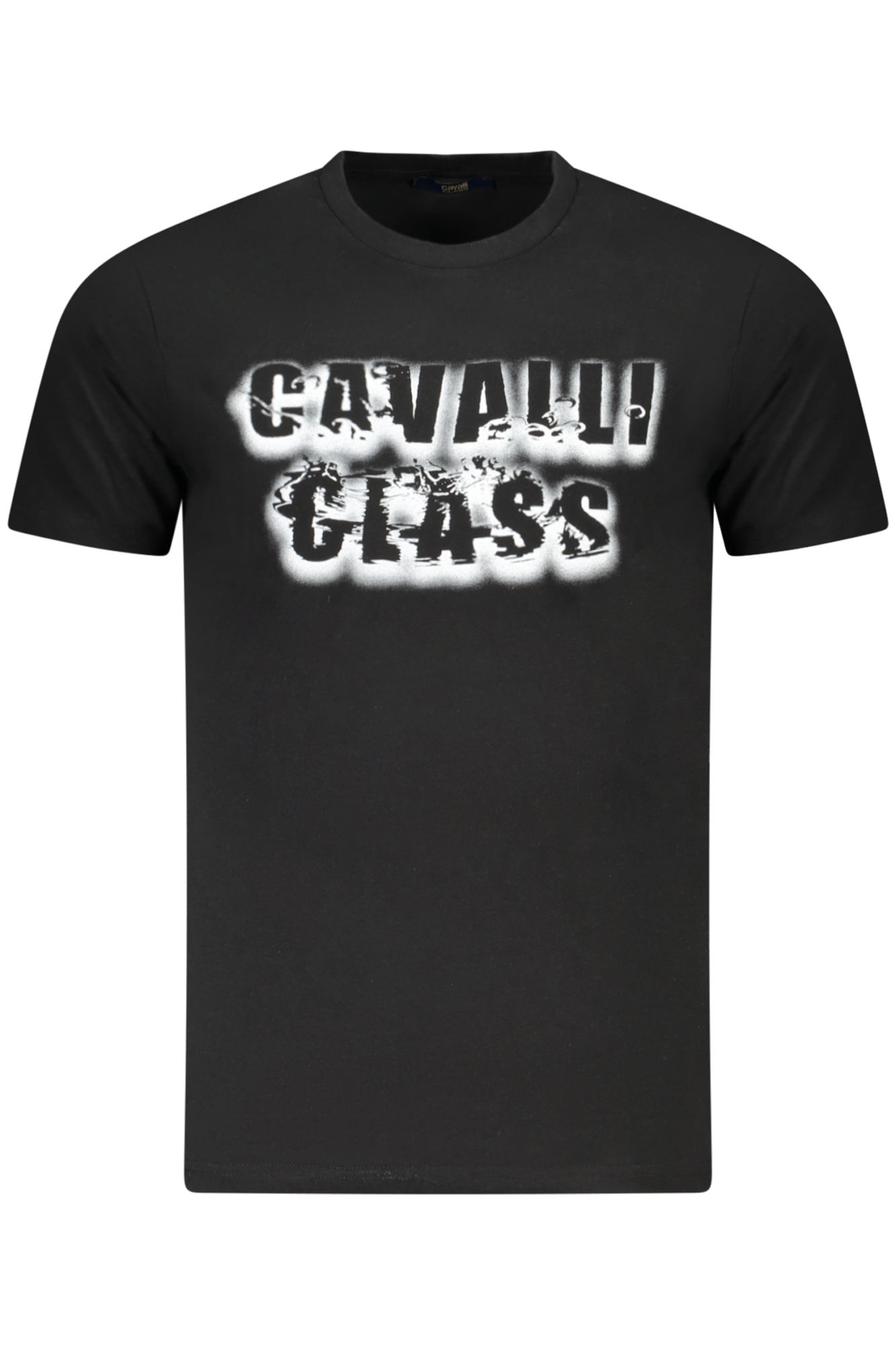 CAVALLI CLASS SHORT SLEEVE T-SHIRT MEN BLACK CAVALLI CLASS SHORT SLEEVE T-SHIRT MEN BLACK