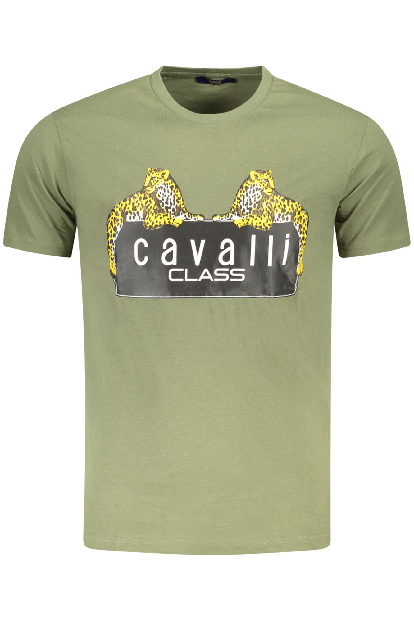 CAVALLI CLASS SHORT SLEEVE T-SHIRT MEN GREEN CAVALLI CLASS SHORT SLEEVE T-SHIRT MEN GREEN