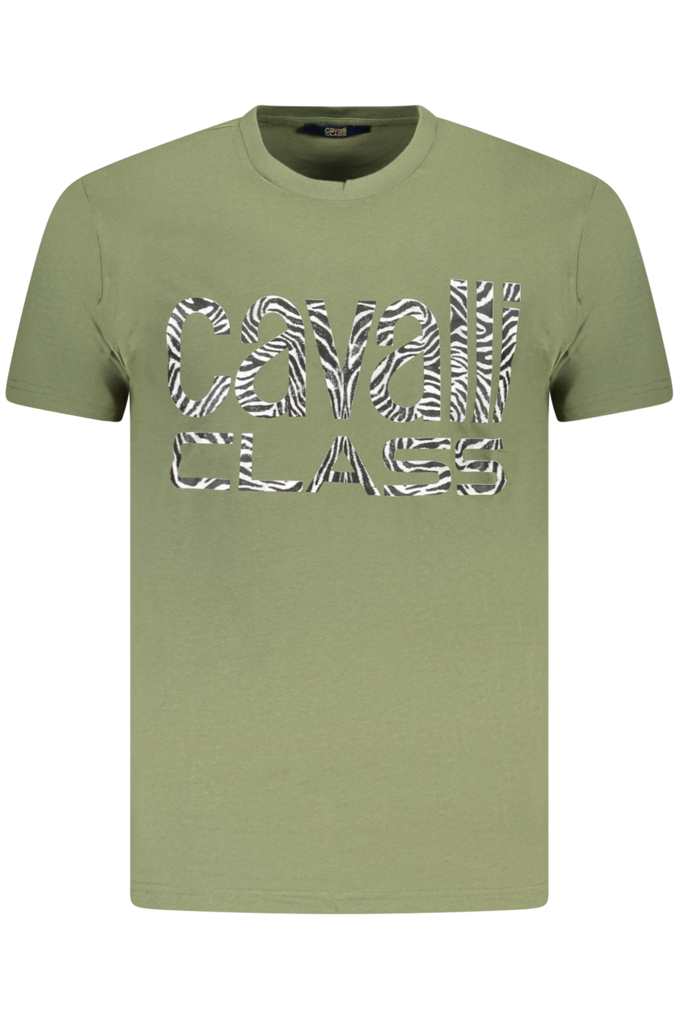 CAVALLI CLASS SHORT SLEEVE T-SHIRT MEN GREEN CAVALLI CLASS SHORT SLEEVE T-SHIRT MEN GREEN