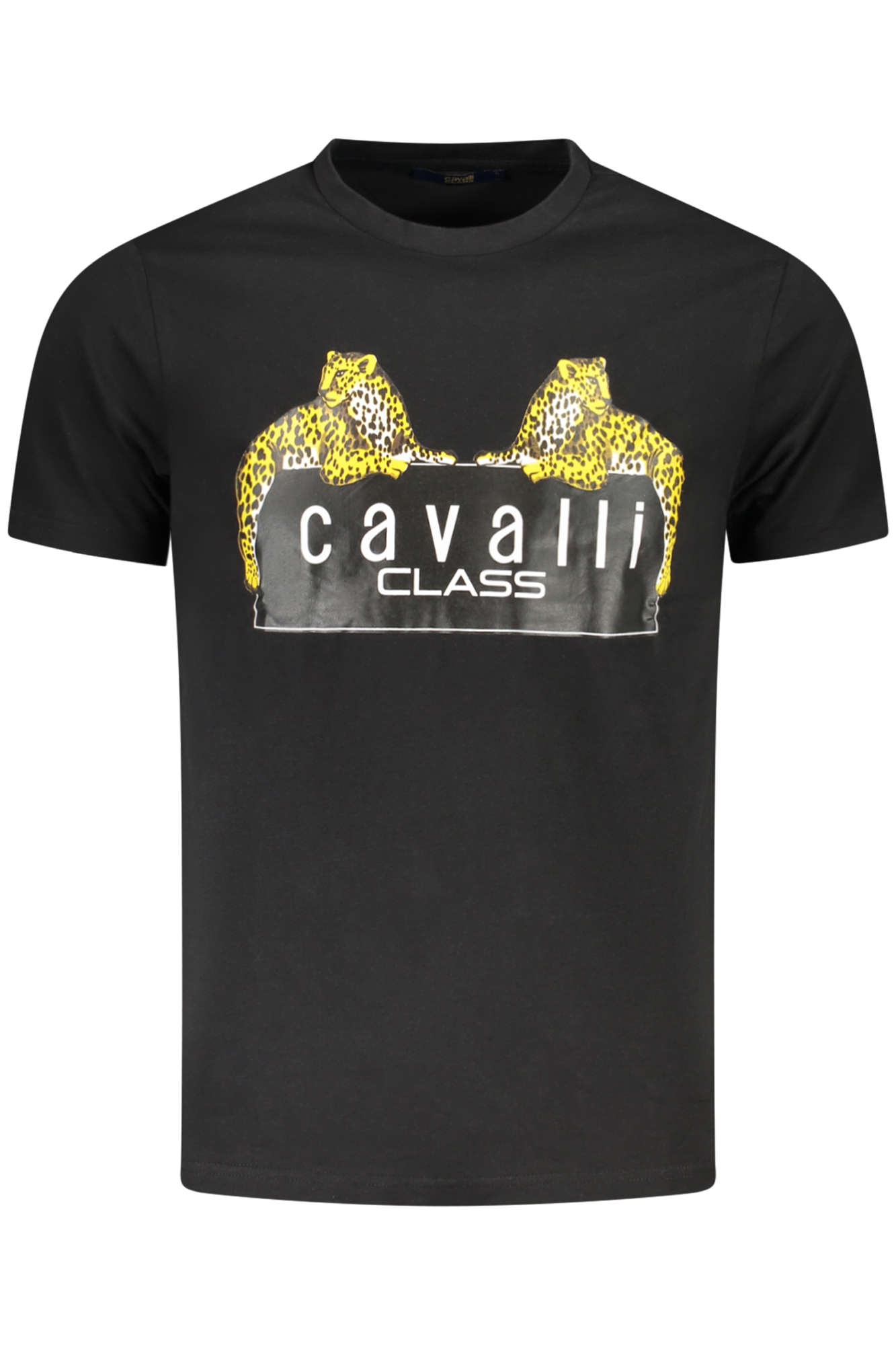 CAVALLI CLASS SHORT SLEEVE T-SHIRT MEN BLACK CAVALLI CLASS SHORT SLEEVE T-SHIRT MEN BLACK