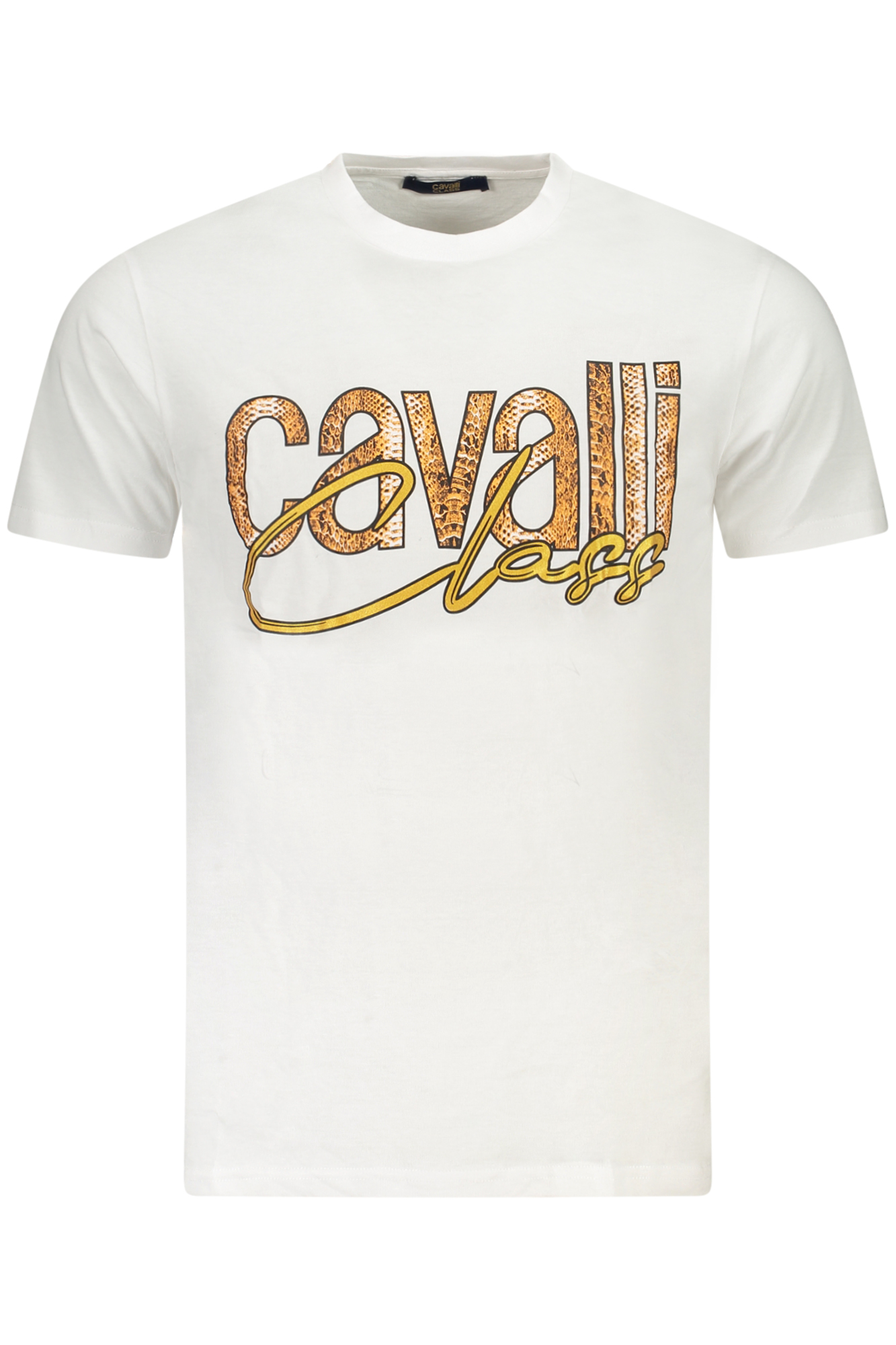 CAVALLI CLASS SHORT SLEEVE T-SHIRT MEN WHITE CAVALLI CLASS SHORT SLEEVE T-SHIRT MEN WHITE