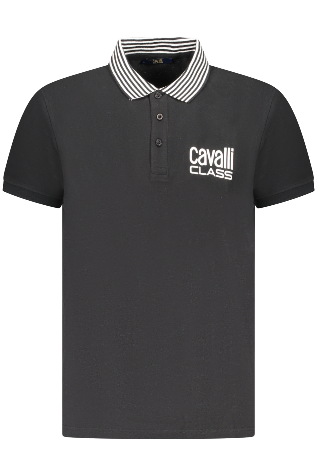 CAVALLI CLASS POLO SHORT SLEEVE MEN BLACK CAVALLI CLASS POLO SHORT SLEEVE MEN BLACK