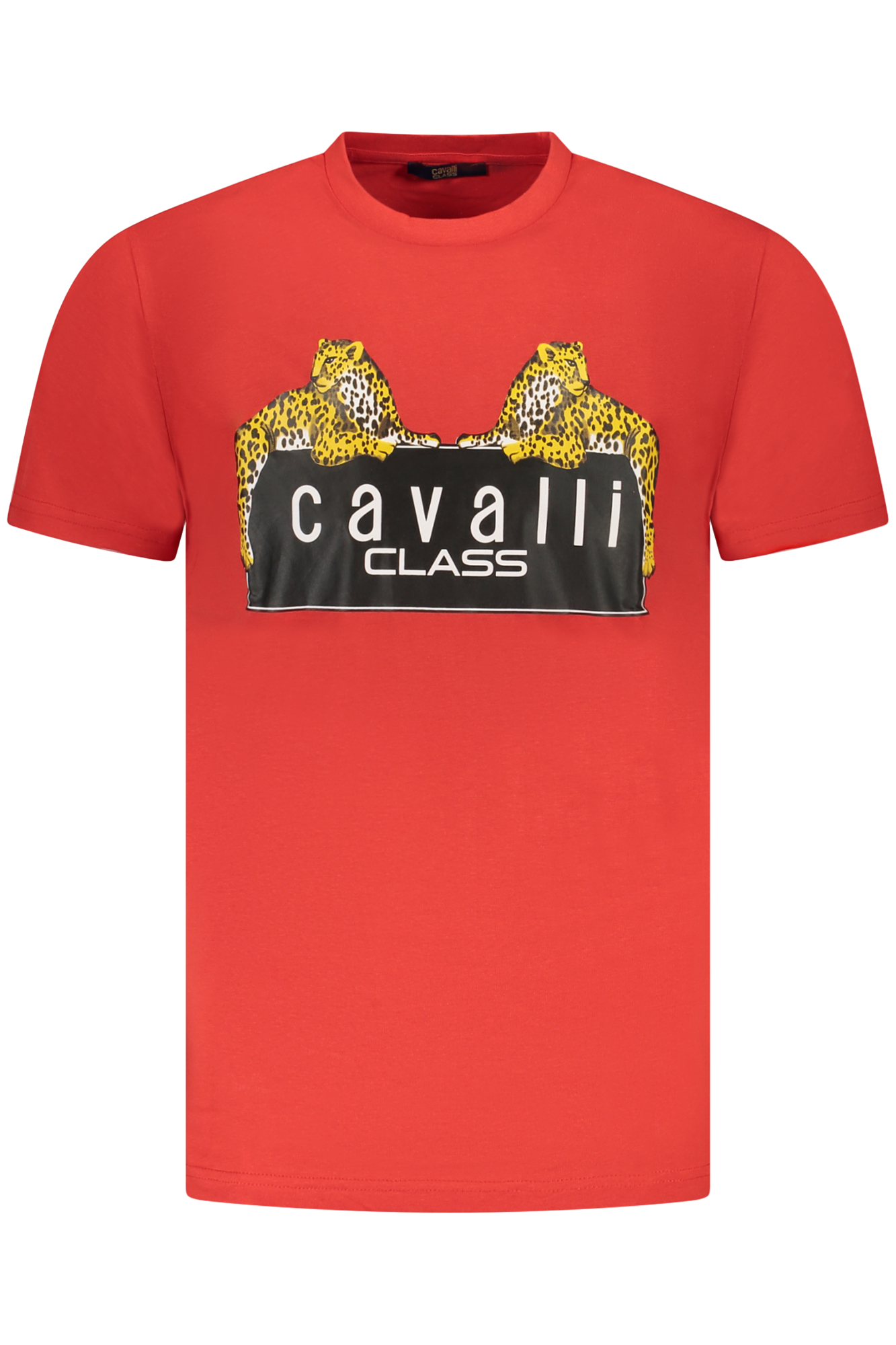 CAVALLI CLASS SHORT SLEEVE T-SHIRT MEN RED CAVALLI CLASS SHORT SLEEVE T-SHIRT MEN RED