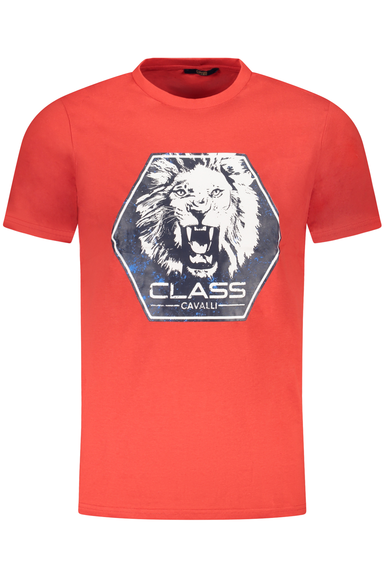 CAVALLI CLASS SHORT SLEEVE T-SHIRT MEN RED CAVALLI CLASS SHORT SLEEVE T-SHIRT MEN RED
