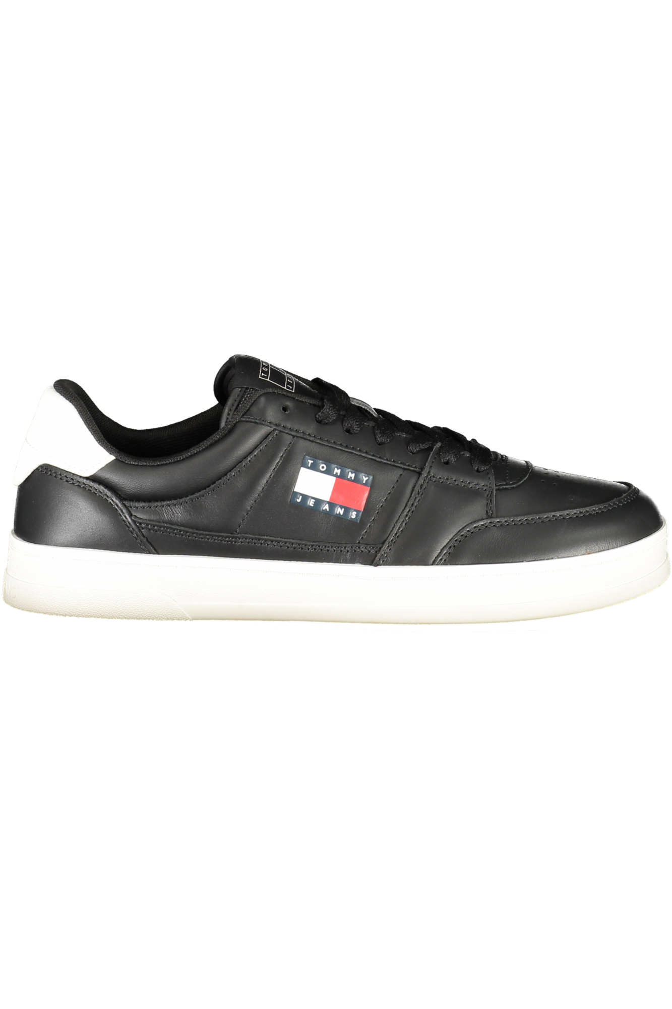 TOMMY HILFIGER MEN SPORTS SHOES BLACK TOMMY HILFIGER MEN SPORTS SHOES BLACK