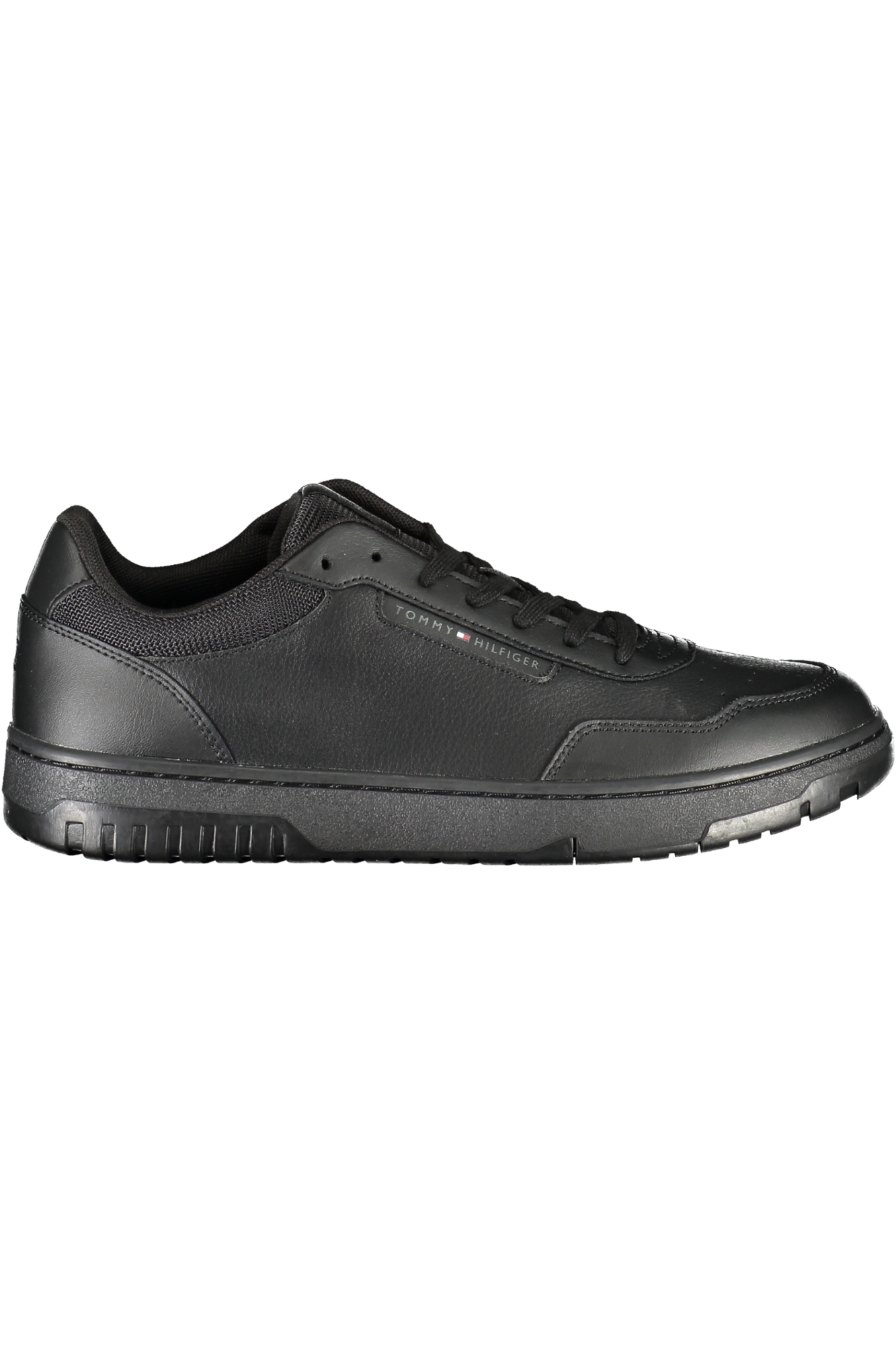 TOMMY HILFIGER MEN SPORTS SHOES BLACK TOMMY HILFIGER MEN SPORTS SHOES BLACK
