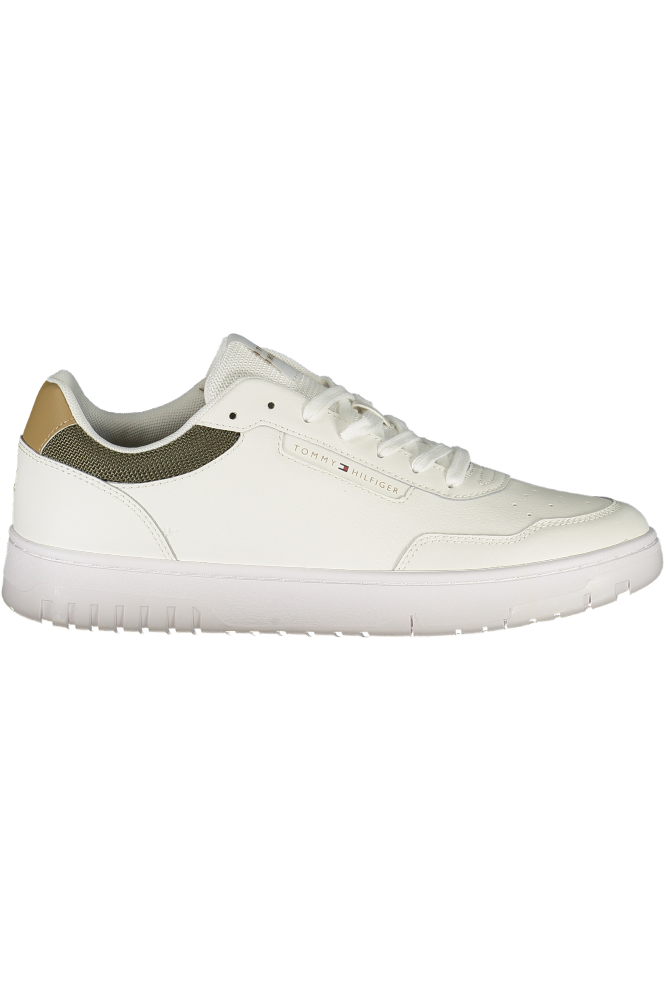 TOMMY HILFIGER MEN SPORTS SHOES WHITE TOMMY HILFIGER MEN SPORTS SHOES WHITE