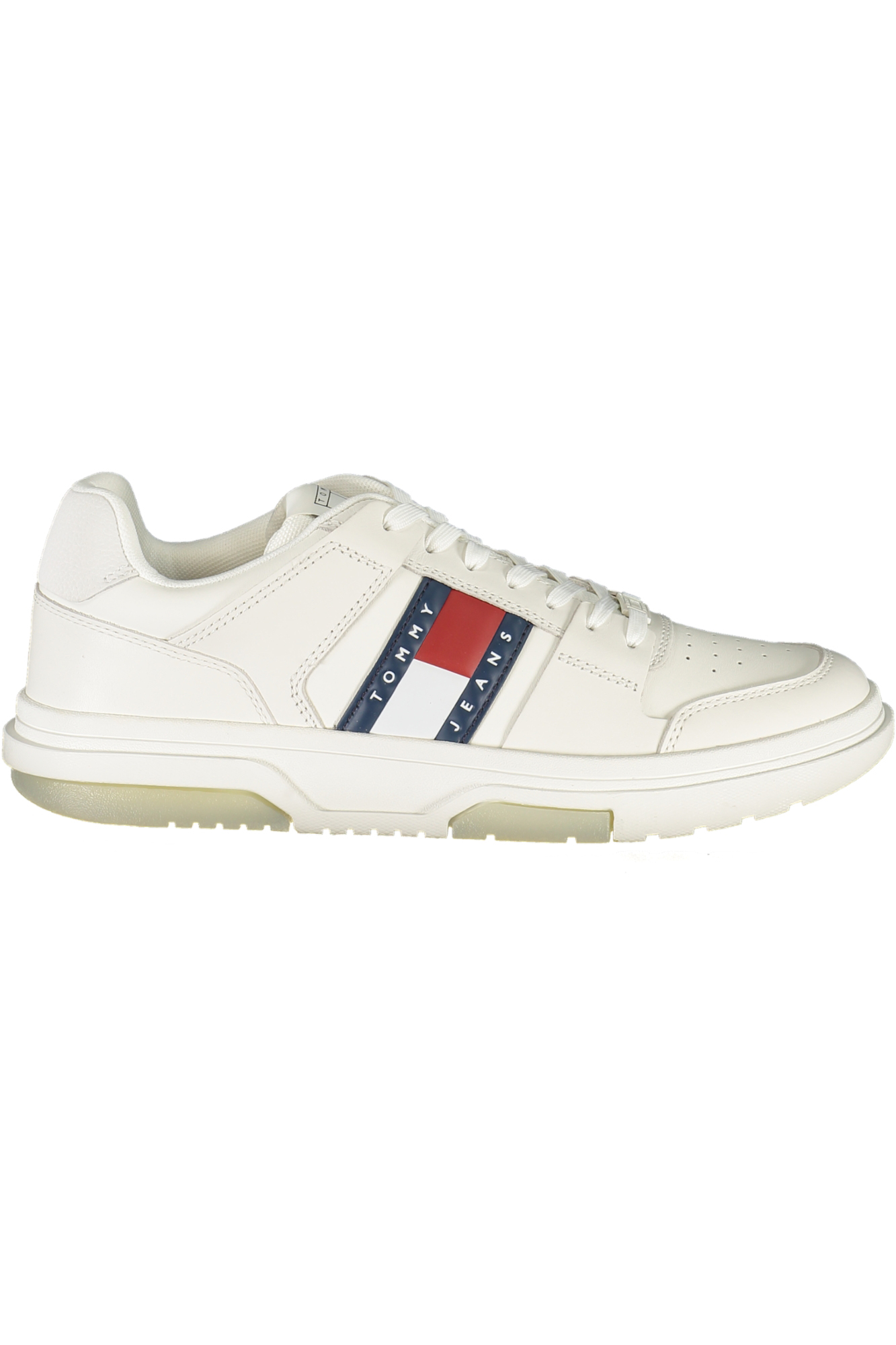 TOMMY HILFIGER MEN SPORTS SHOES WHITE TOMMY HILFIGER MEN SPORTS SHOES WHITE