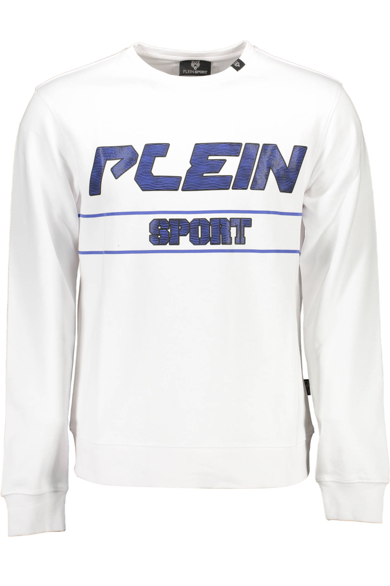 PLEIN SPORT MEN ZIP-UP SWEATSHIRT WHITE PLEIN SPORT MEN ZIP-UP SWEATSHIRT WHITE