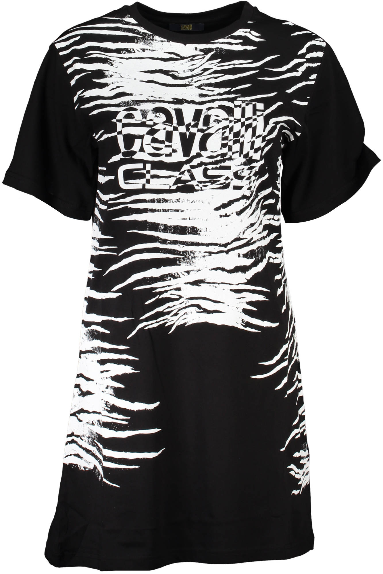 CAVALLI CLASS SHORT DRESS WOMEN BLACK CAVALLI CLASS SHORT DRESS WOMEN BLACK
