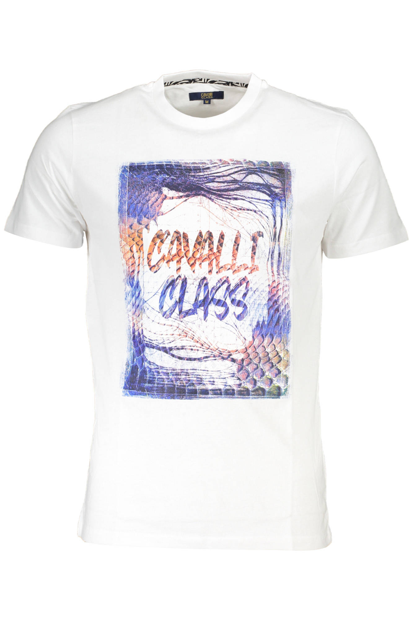 CAVALLI CLASS SHORT SLEEVE T-SHIRT MEN WHITE CAVALLI CLASS SHORT SLEEVE T-SHIRT MEN WHITE