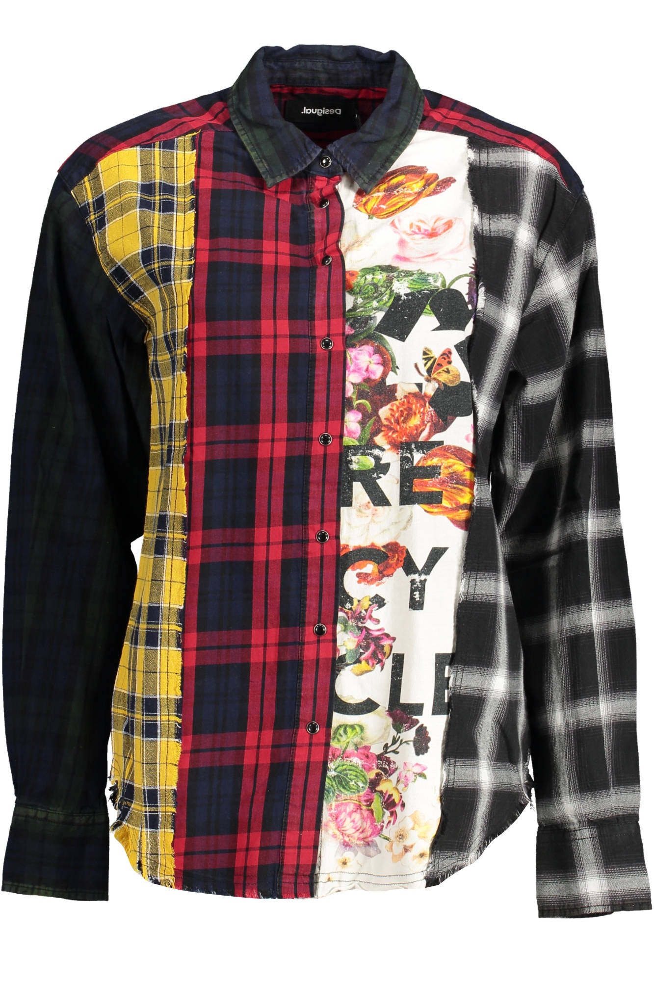 DESIGUAL LONG SLEEVE SHIRT WOMEN BLACK