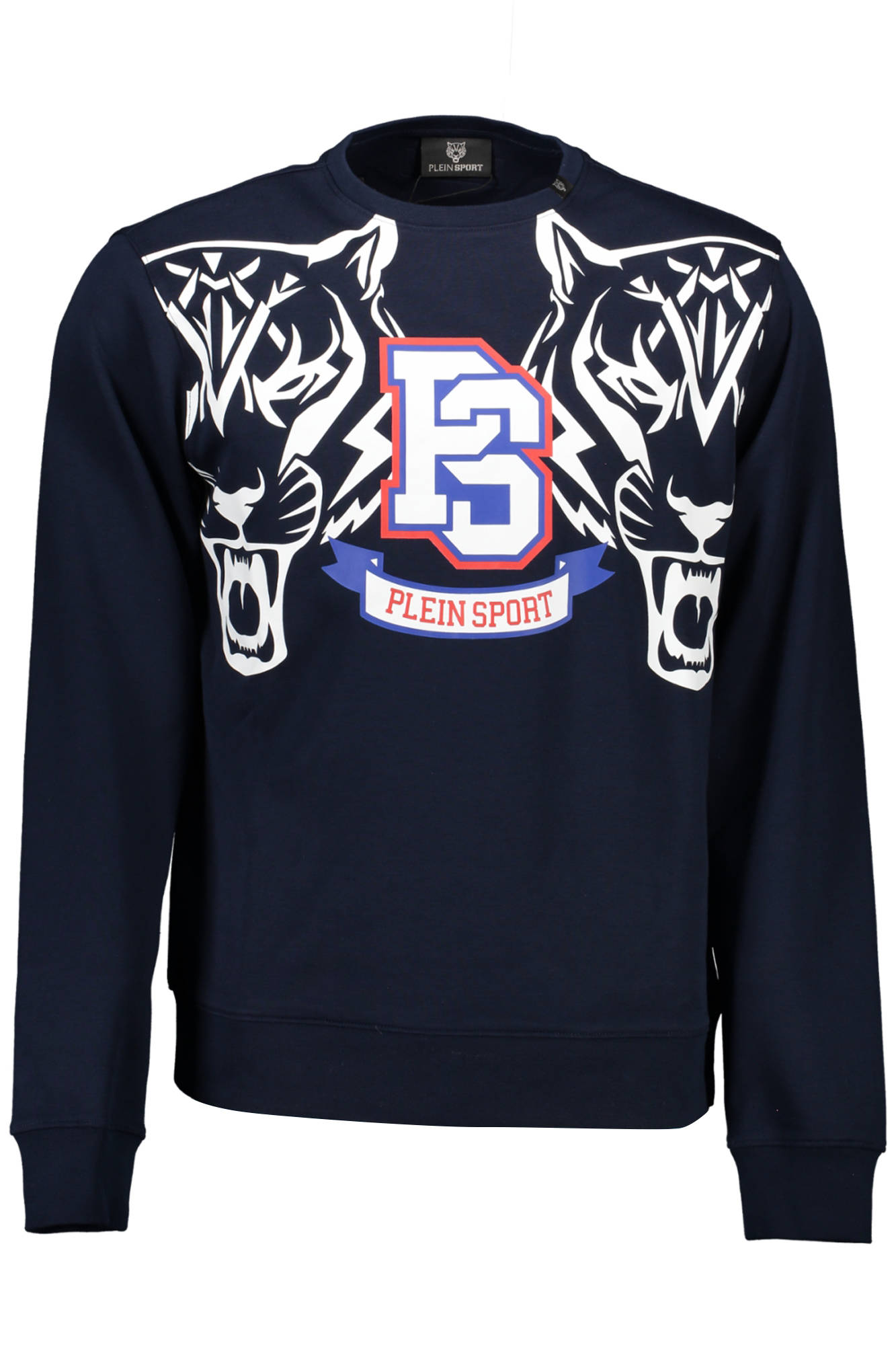 PLEIN SPORT SWEATSHIRT WITHOUT ZIP MEN BLUE PLEIN SPORT SWEATSHIRT WITHOUT ZIP MEN BLUE