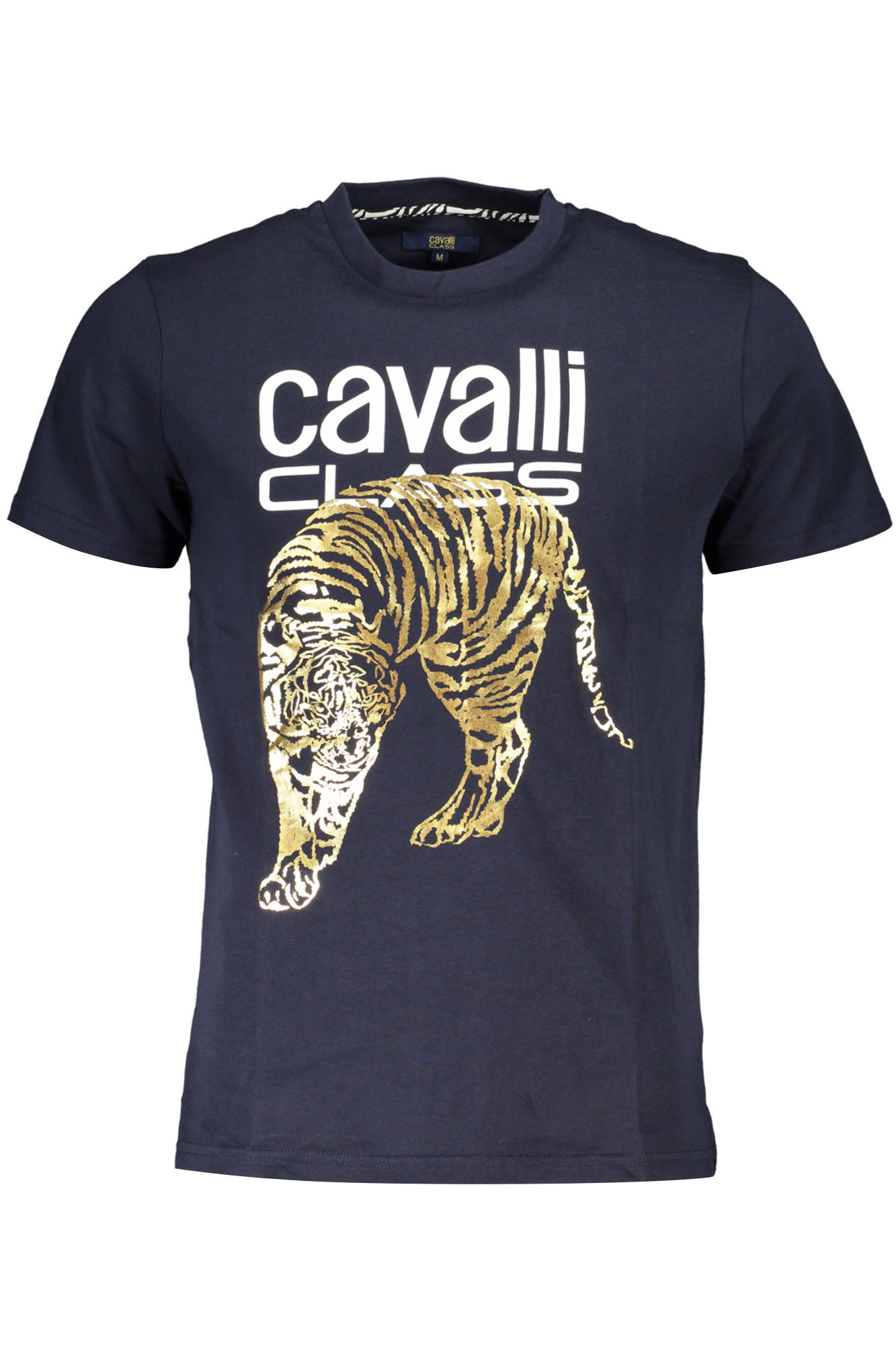 CAVALLI CLASS SHORT SLEEVE T-SHIRT MEN BLUE CAVALLI CLASS SHORT SLEEVE T-SHIRT MEN BLUE
