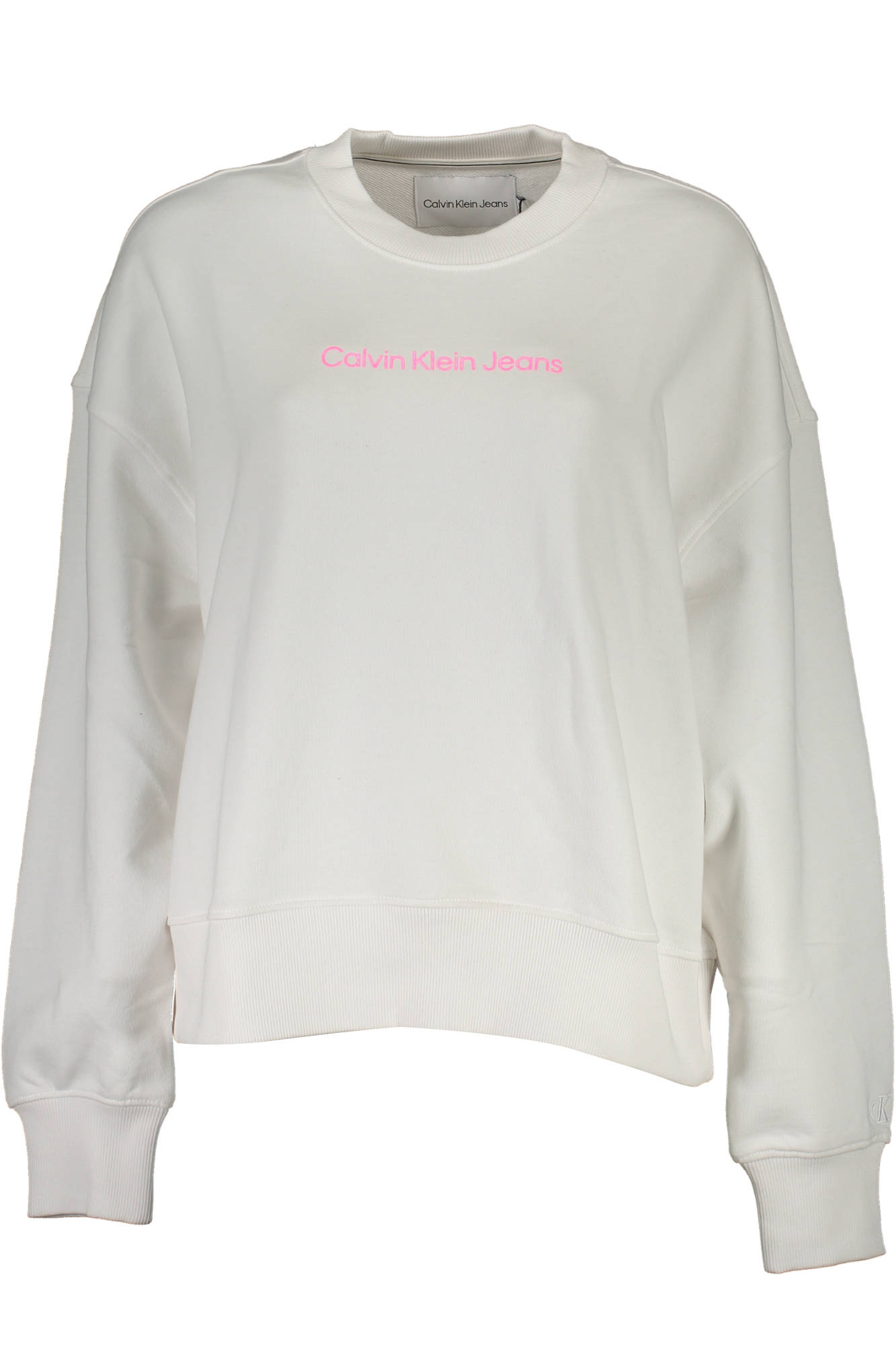 CALVIN KLEIN SWEATSHIRT WITHOUT ZIP WOMEN WHITE CALVIN KLEIN SWEATSHIRT WITHOUT ZIP WOMEN WHITE