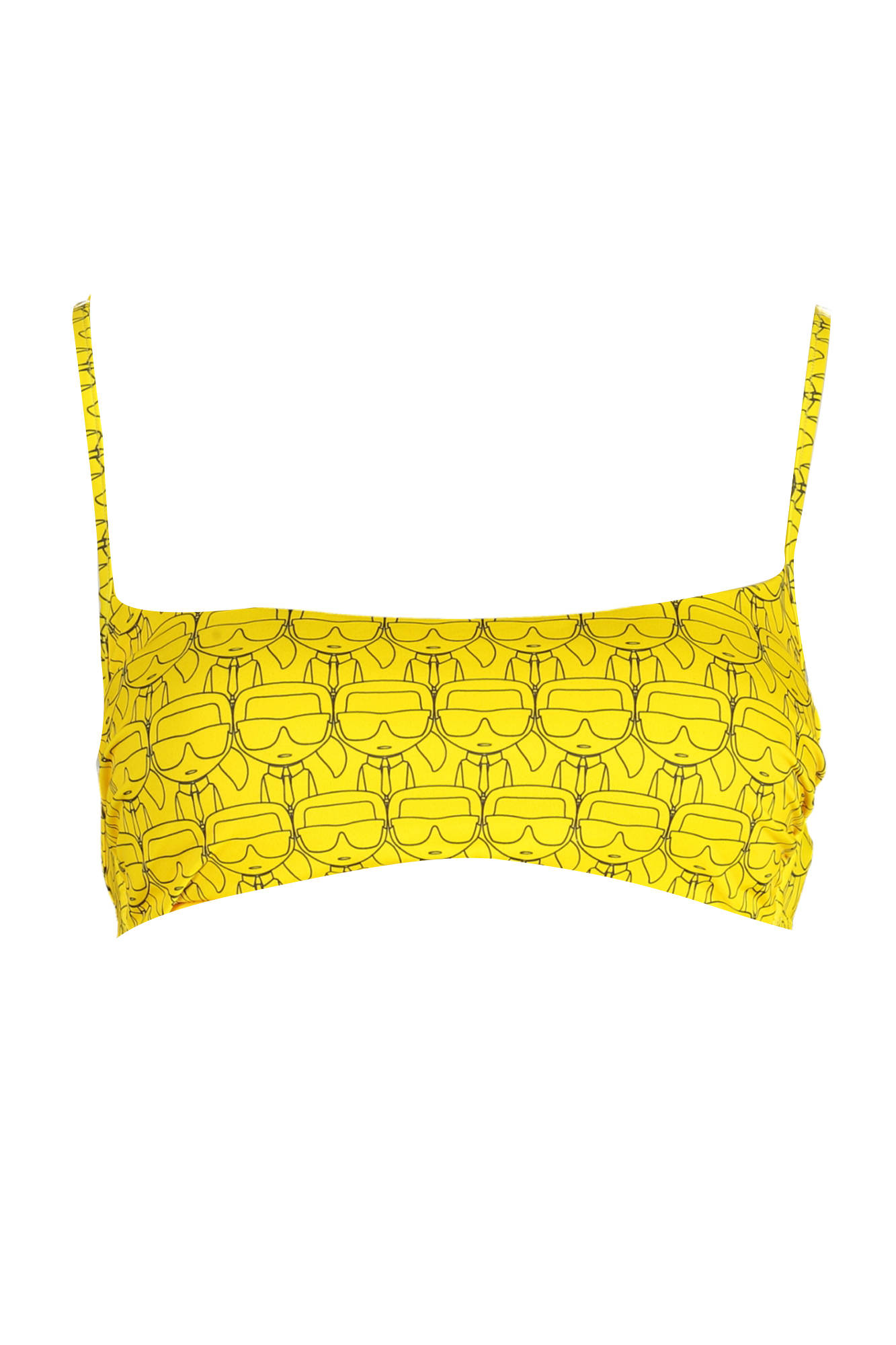 KARL LAGERFELD BEACHWEAR SWIMSUIT TOP WOMEN YELLOW KARL LAGERFELD BEACHWEAR SWIMSUIT TOP WOMEN YELLOW