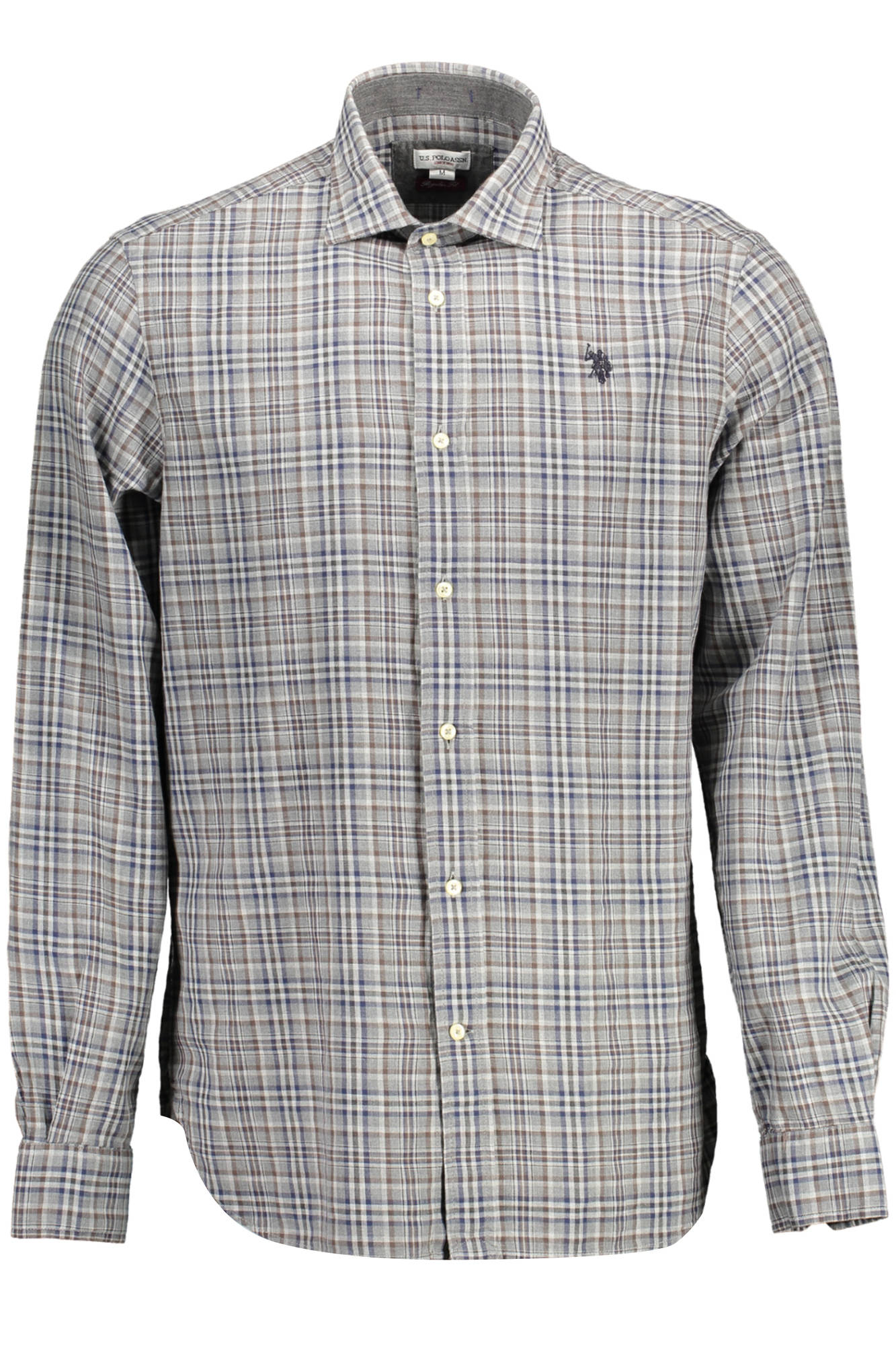US POLO SHIRT LONG SLEEVE MEN GREY US POLO SHIRT LONG SLEEVE MEN GREY