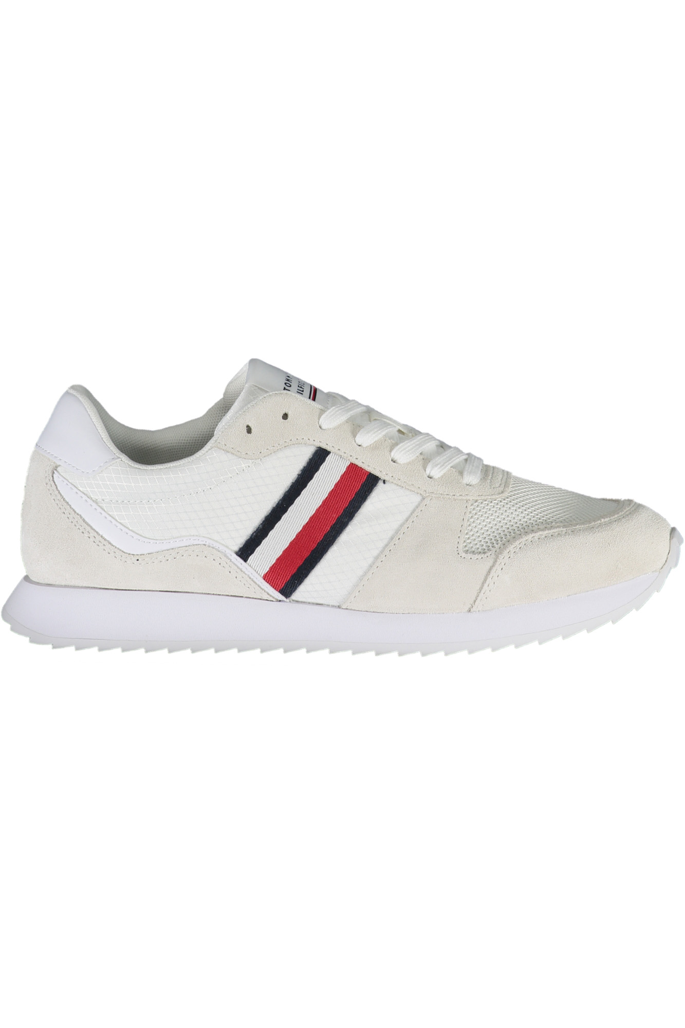 TOMMY HILFIGER MEN SPORTS SHOES WHITE TOMMY HILFIGER MEN SPORTS SHOES WHITE