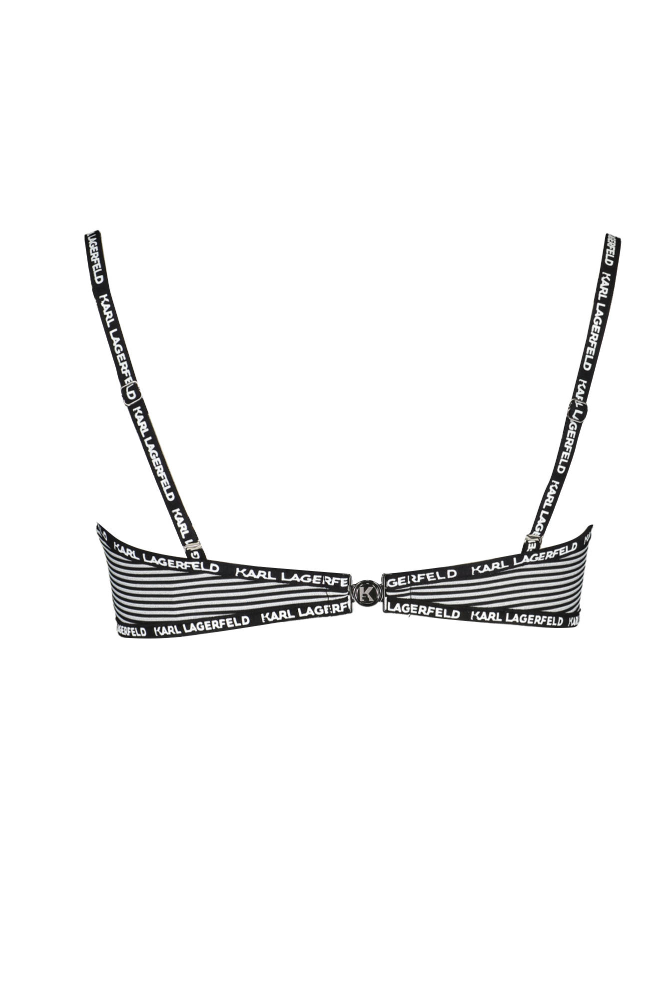 KARL LAGERFELD BEACHWEAR SWIMSUIT TOP WOMEN BLACK