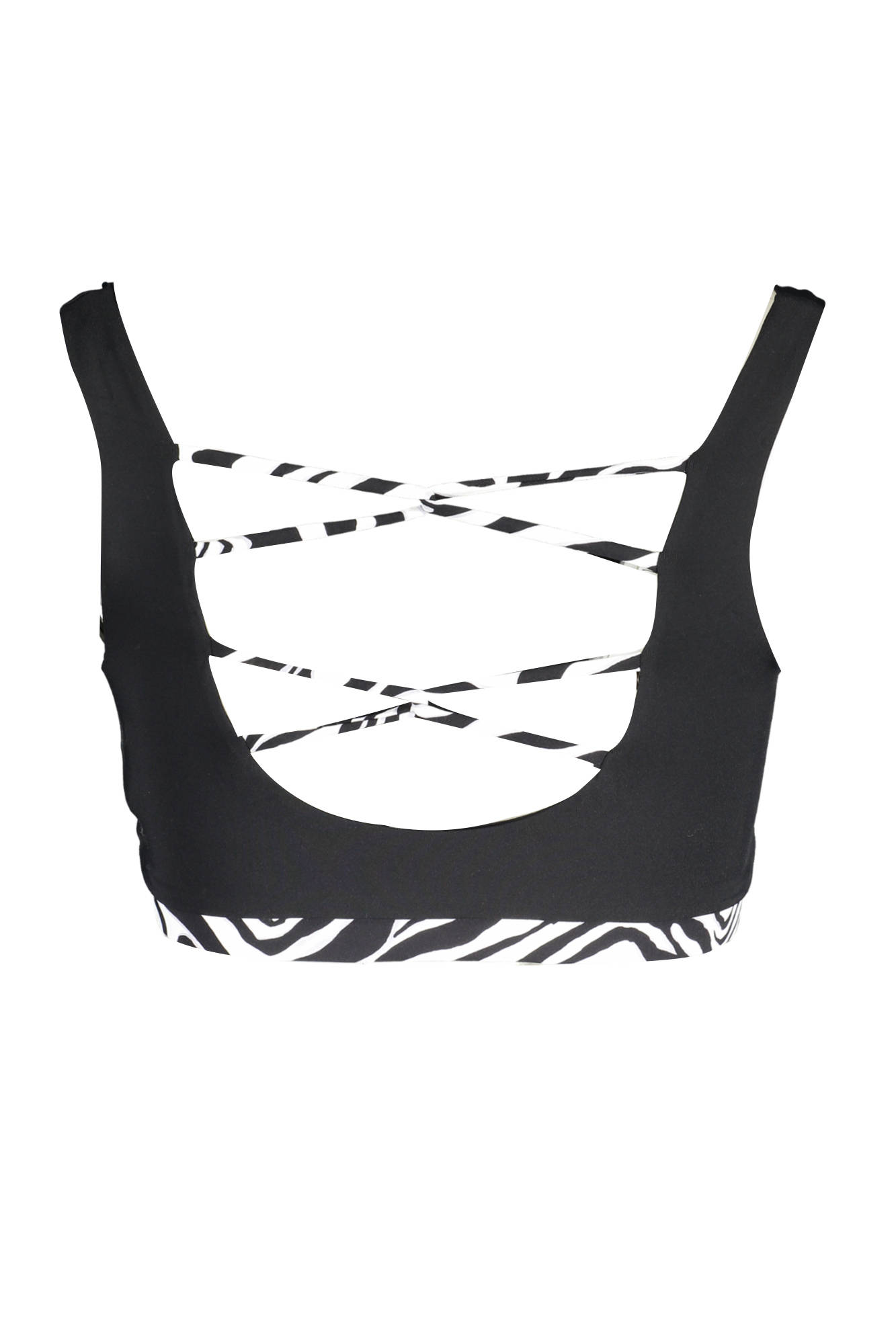 KARL LAGERFELD BEACHWEAR SWIMSUIT TOP WOMEN BLACK