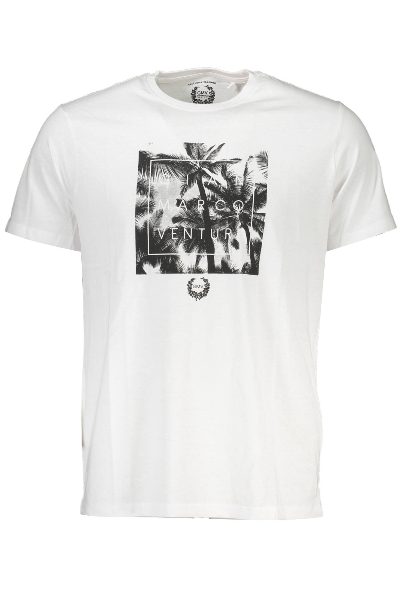 GIAN MARCO VENTURI MEN SHORT SLEEVE T-SHIRT WHITE GIAN MARCO VENTURI MEN SHORT SLEEVE T-SHIRT WHITE