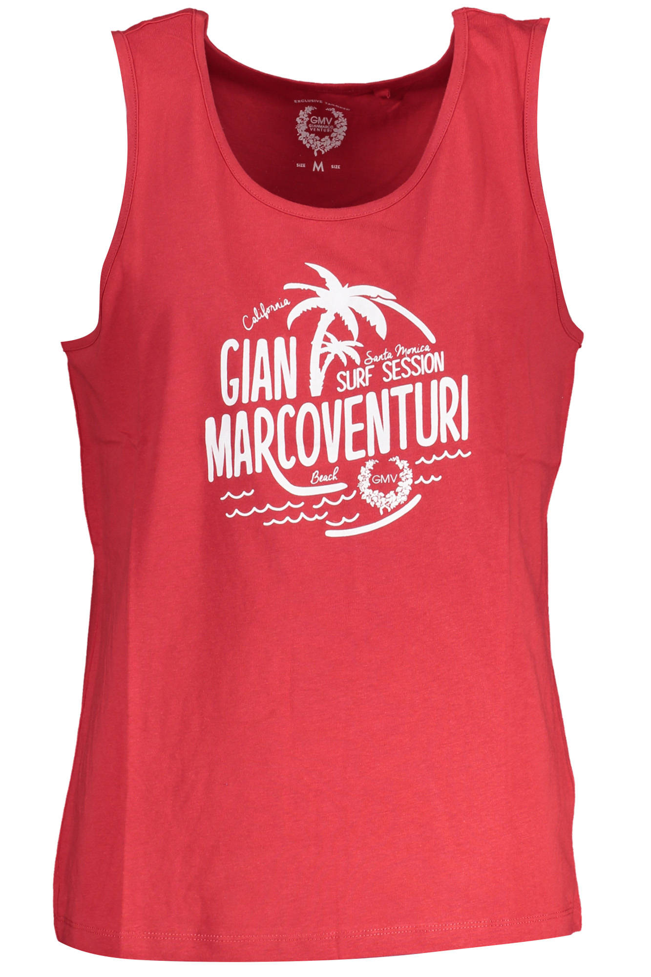 GIAN MARCO VENTURI MEN RED TANK TOP GIAN MARCO VENTURI MEN RED TANK TOP