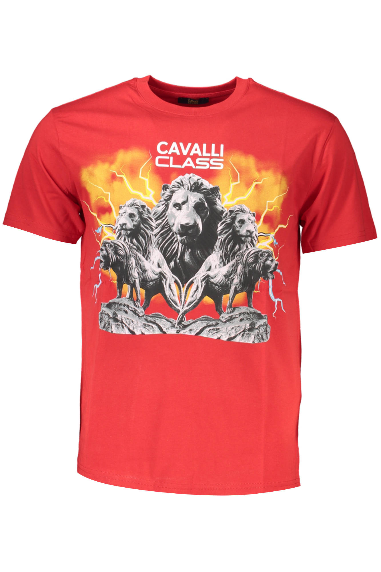 CAVALLI CLASS SHORT SLEEVE T-SHIRT MEN RED