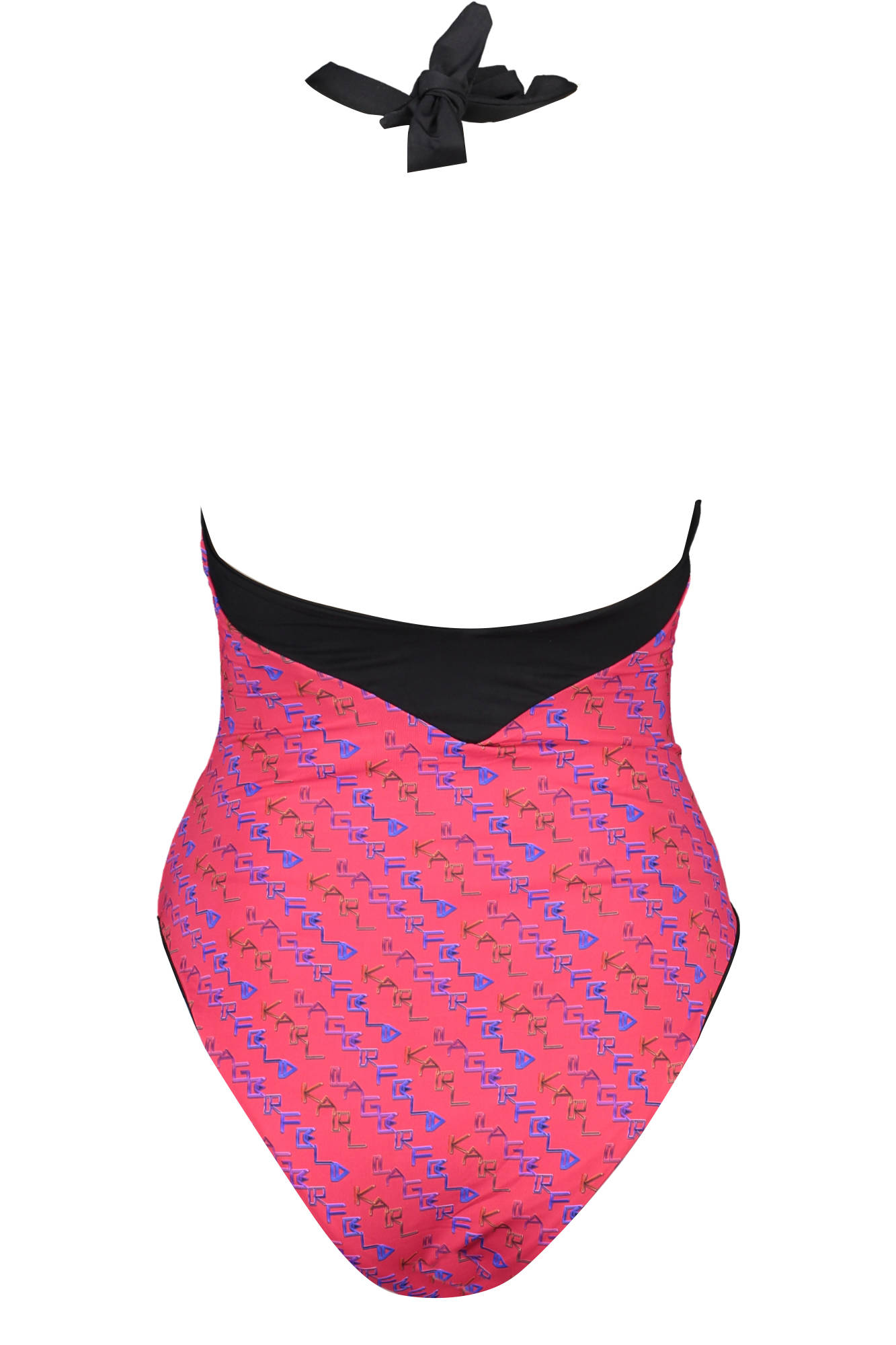 KARL LAGERFELD BEACHWEAR ONE PIECE SWIMSUIT WOMEN RED