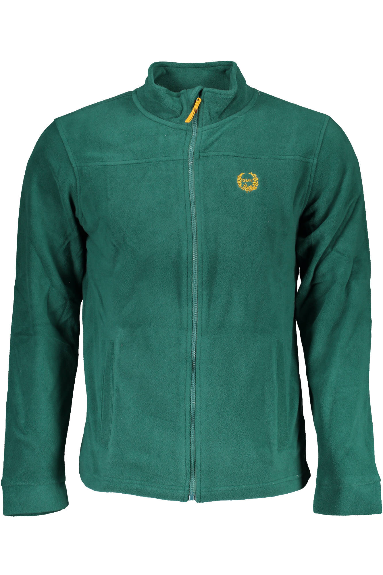 GIAN MARCO VENTURI MEN ZIP-UP SWEATSHIRT GREEN