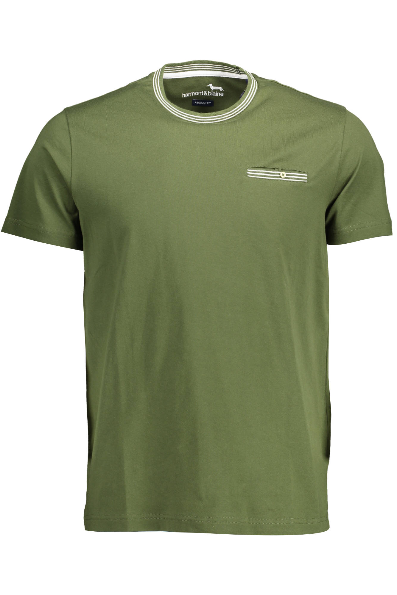 HARMONT & BLAINE MEN SHORT SLEEVE T-SHIRT GREEN HARMONT & BLAINE MEN SHORT SLEEVE T-SHIRT GREEN