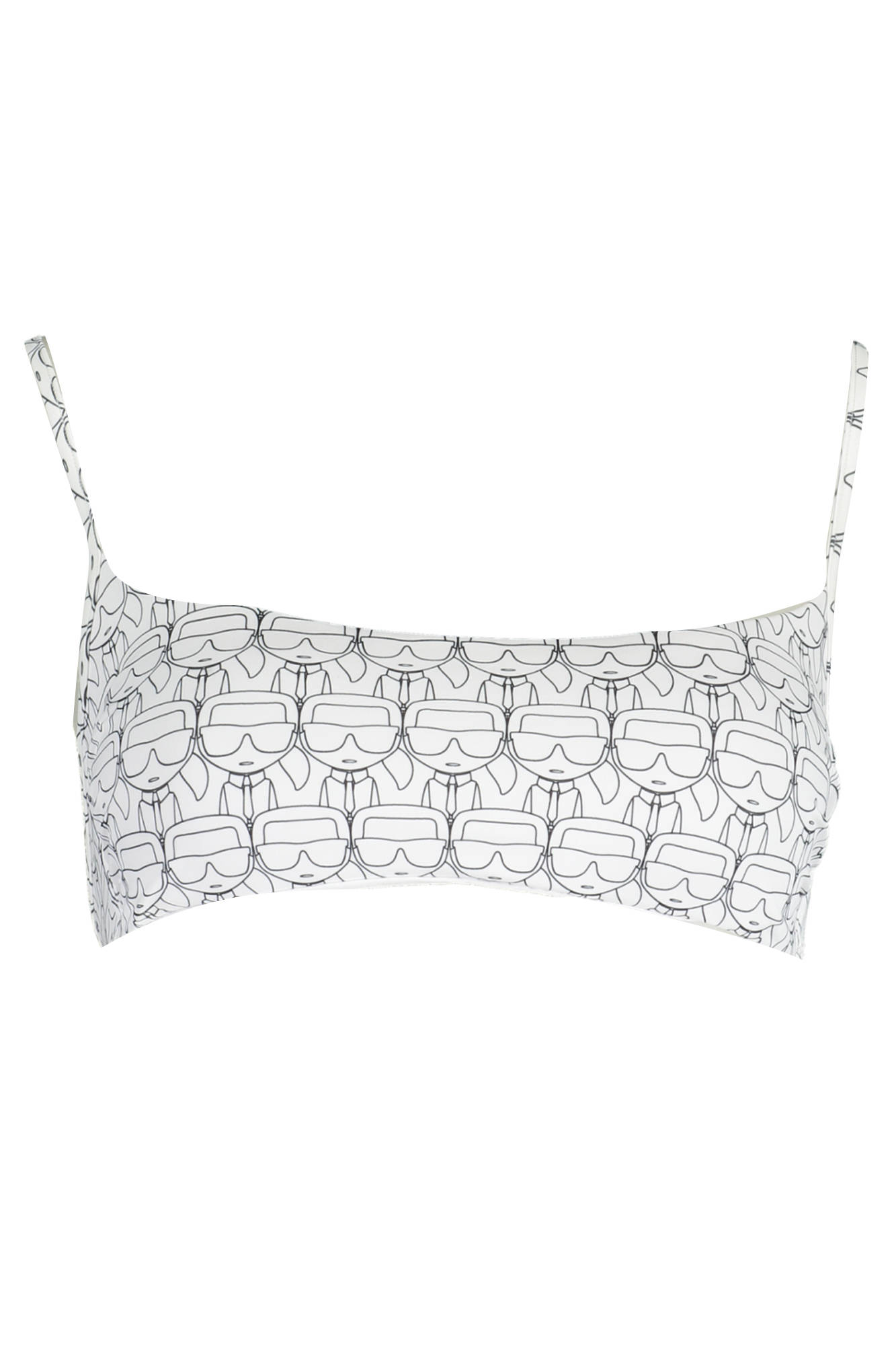 KARL LAGERFELD BEACHWEAR SWIMSUIT TOP WOMEN WHITE KARL LAGERFELD BEACHWEAR SWIMSUIT TOP WOMEN WHITE