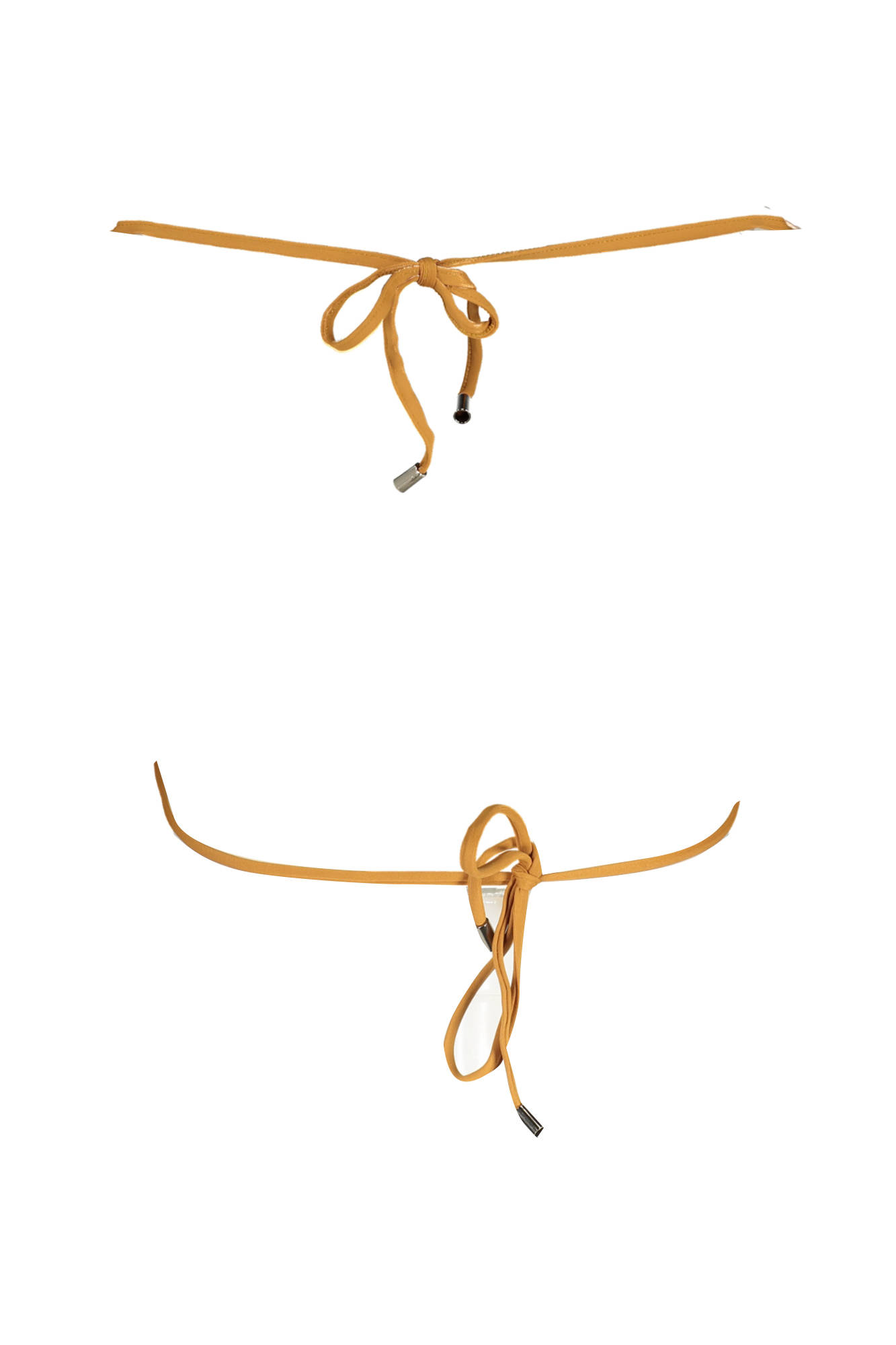KARL LAGERFELD BEACHWEAR SWIMSUIT TOP WOMEN BROWN