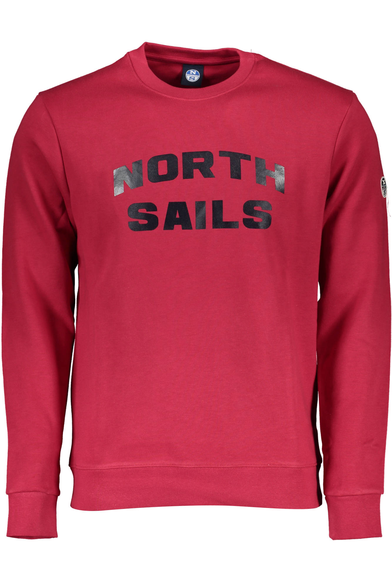 NORTH SAILS RED MEN ZIP-UP SWEATSHIRT NORTH SAILS RED MEN ZIP-UP SWEATSHIRT