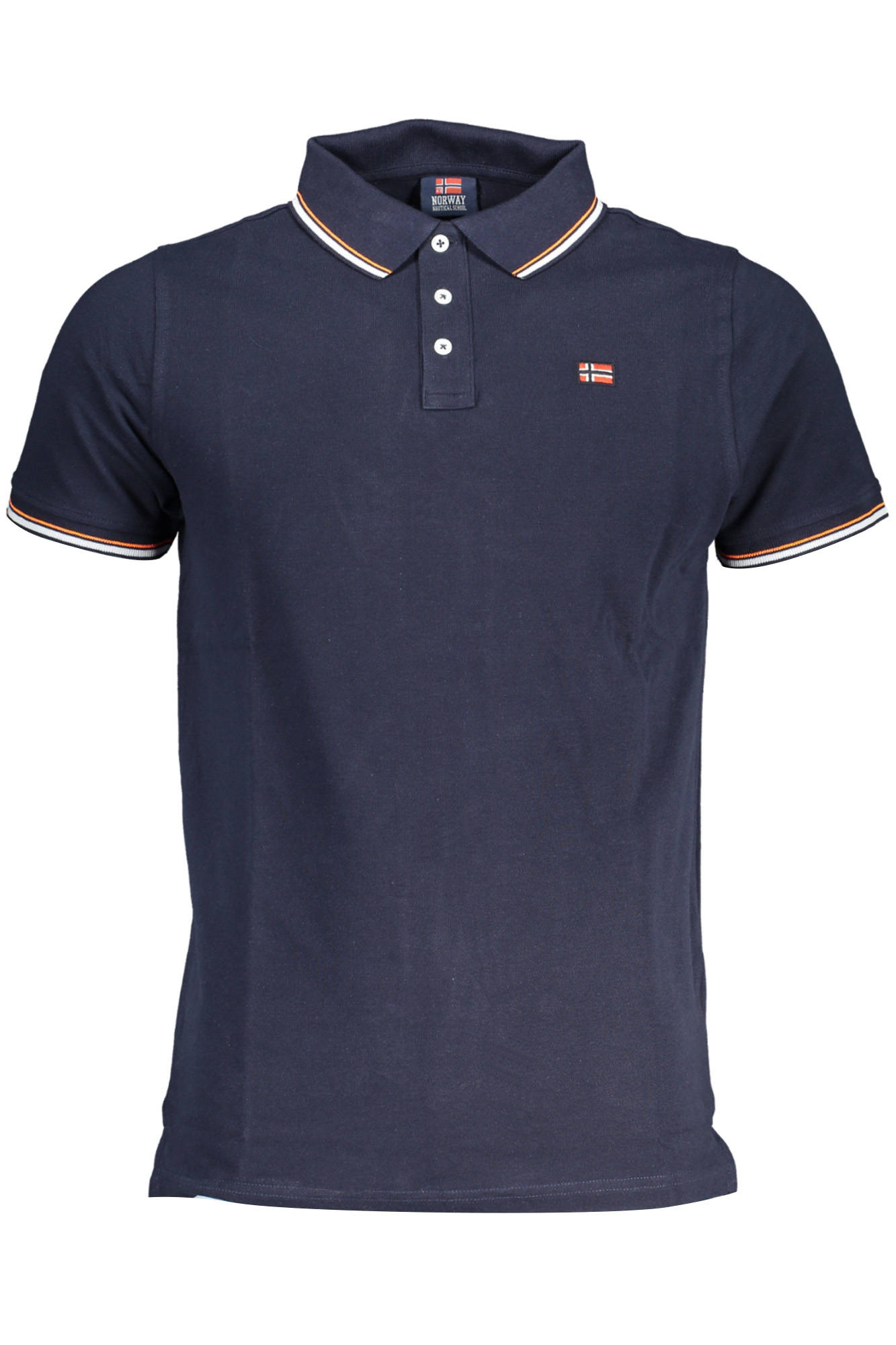 NORWAY 1963 MEN SHORT SLEEVE POLO BLUE