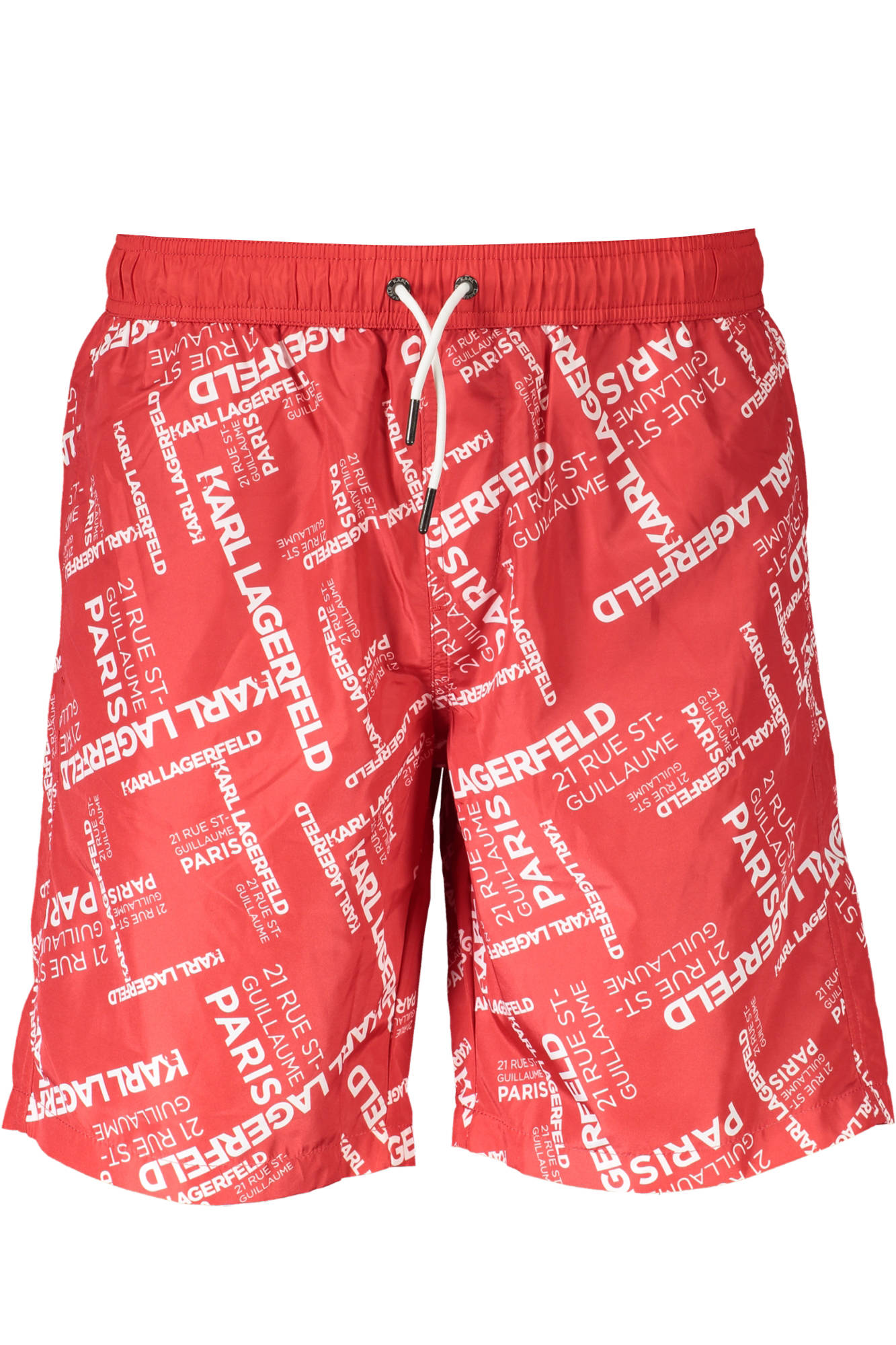 KARL LAGERFELD BEACHWEAR SWIMSUIT MEN BOTTOM RED