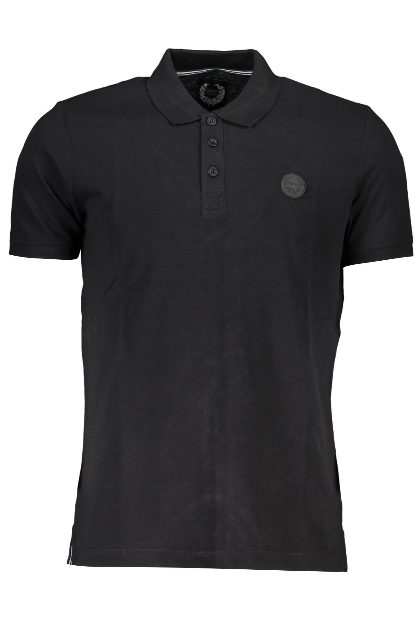 GIAN MARCO VENTURI MEN SHORT SLEEVE POLO BLACK GIAN MARCO VENTURI MEN SHORT SLEEVE POLO BLACK