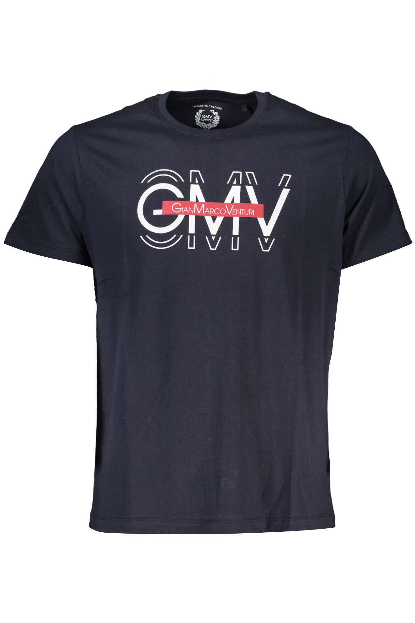 GIAN MARCO VENTURI MEN SHORT SLEEVE T-SHIRT BLUE GIAN MARCO VENTURI MEN SHORT SLEEVE T-SHIRT BLUE
