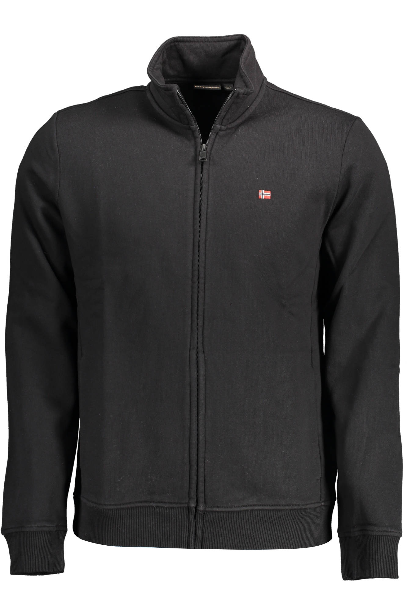 NAPAPIJRI MEN ZIP-UP SWEATSHIRT BLACK