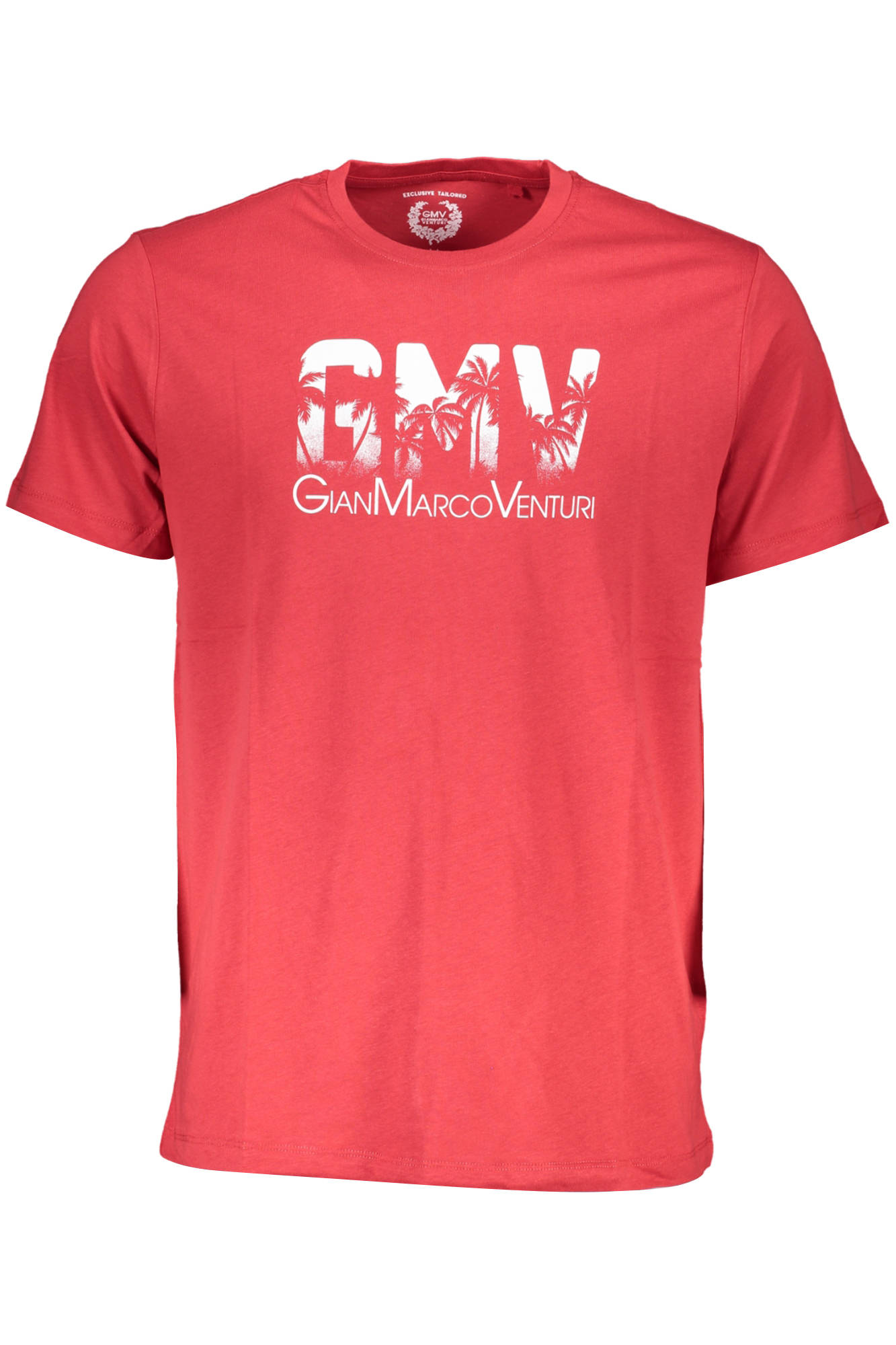GIAN MARCO VENTURI MEN SHORT SLEEVE T-SHIRT RED GIAN MARCO VENTURI MEN SHORT SLEEVE T-SHIRT RED
