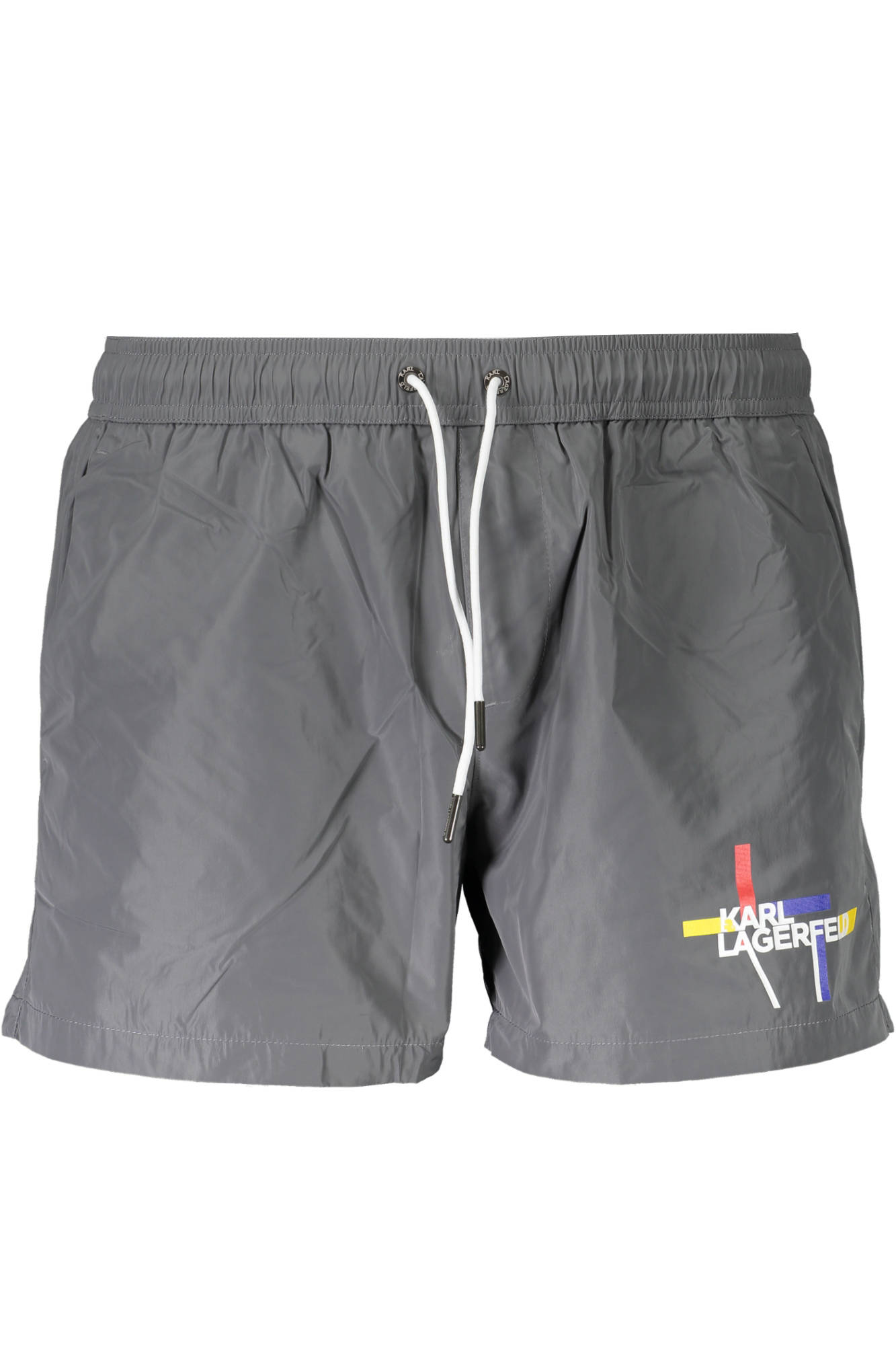 KARL LAGERFELD BEACHWEAR SWIMSUIT BOTTOM MEN GREY KARL LAGERFELD BEACHWEAR SWIMSUIT BOTTOM MEN GREY